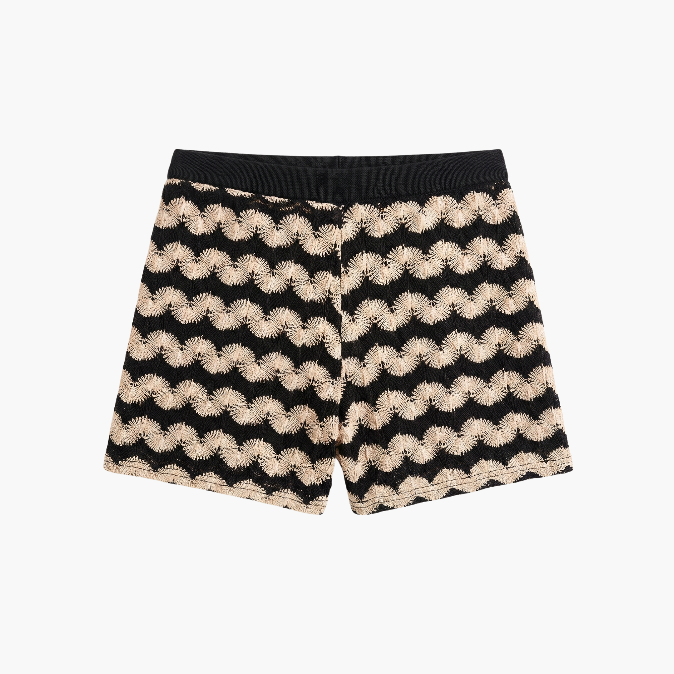 Luna Knit Shorts - Ivory Noir