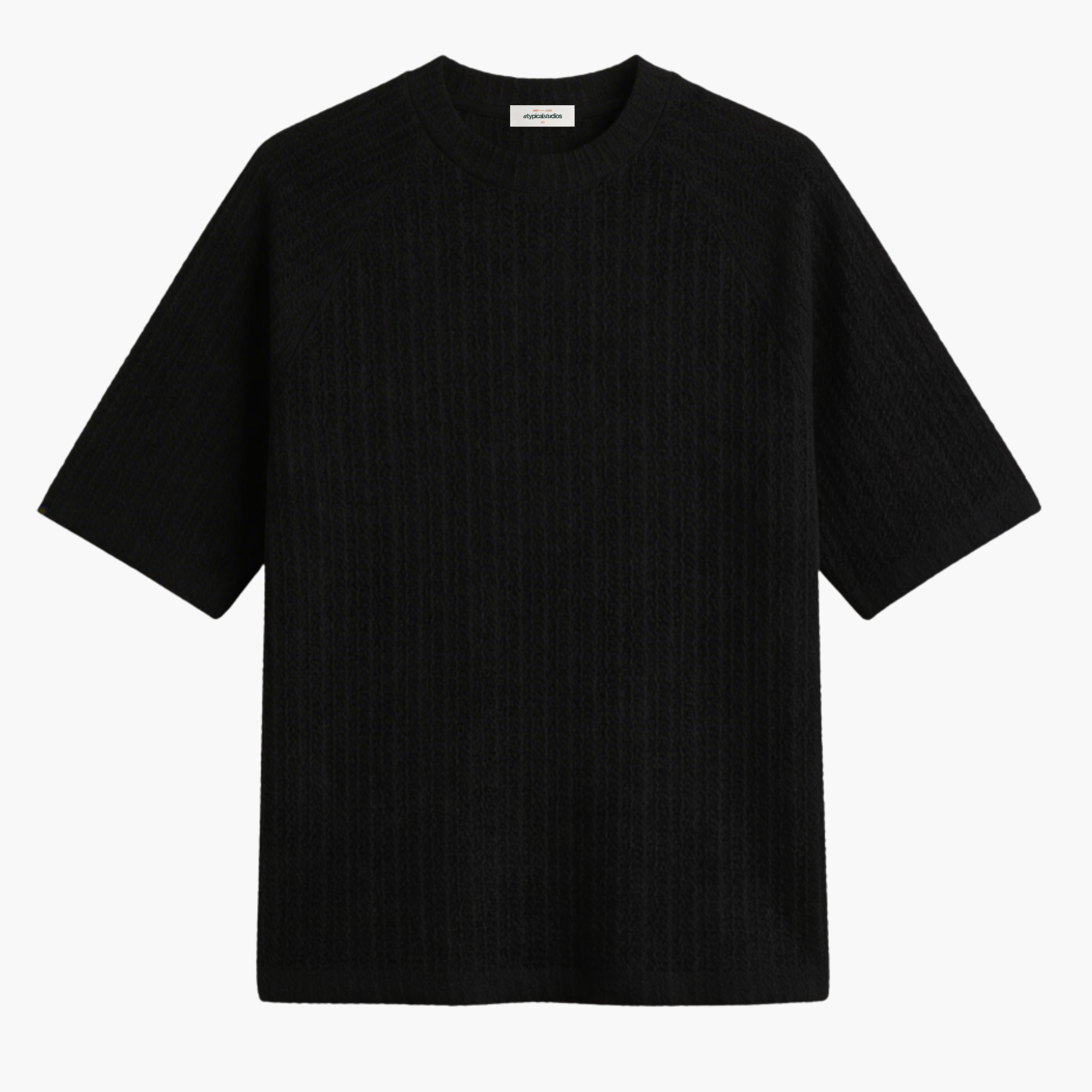 The Textured Tee – Noir