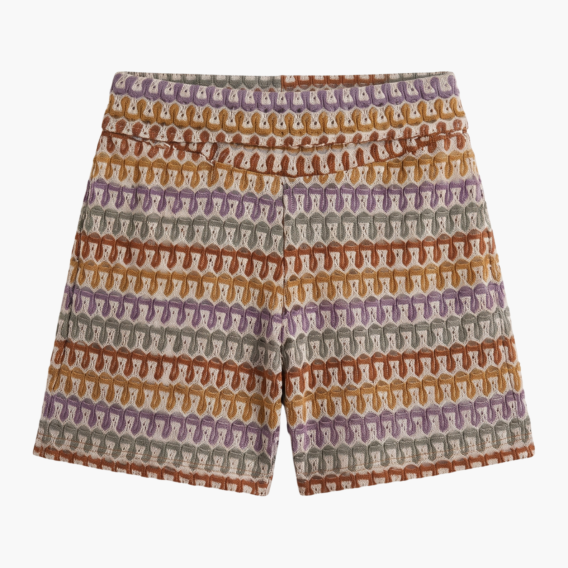 Jacquard Shorts - Earthy Tones