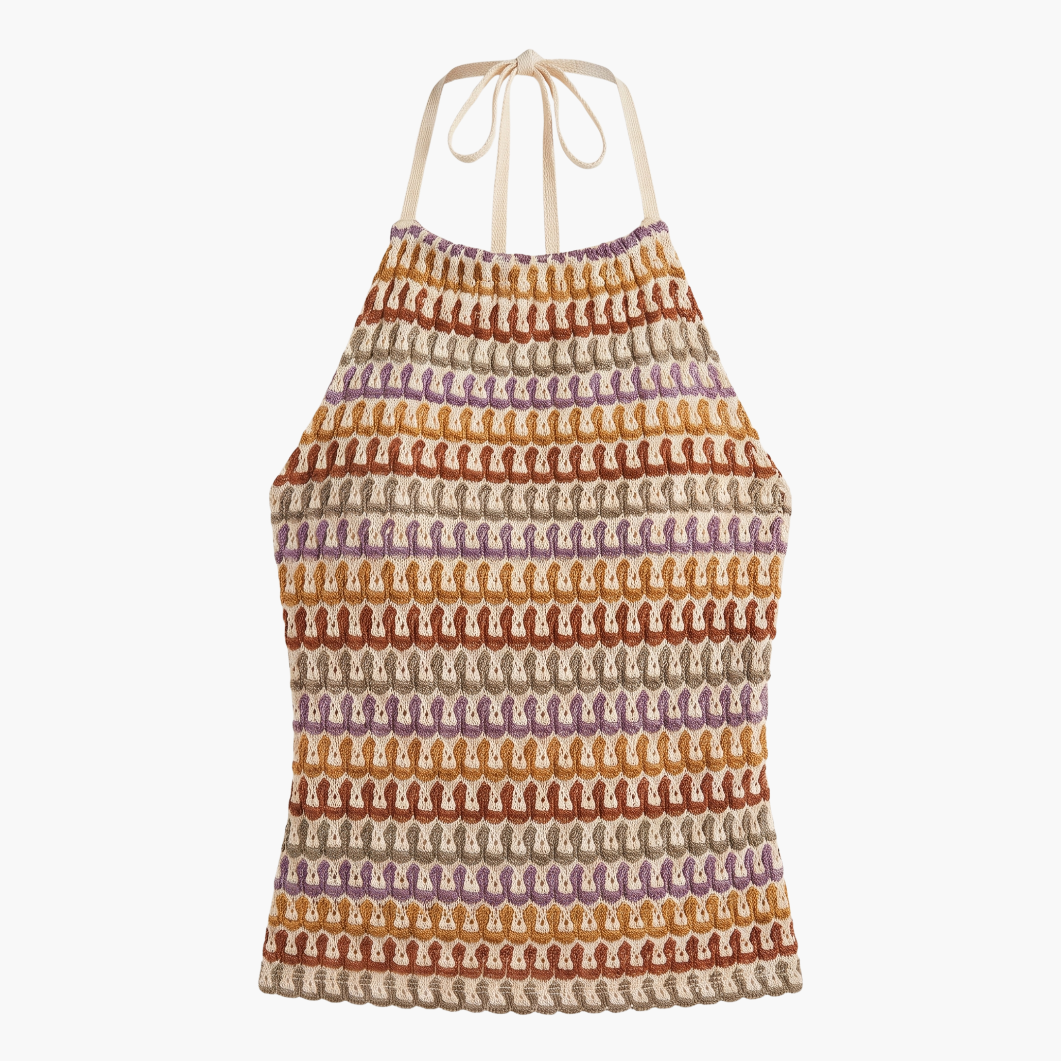 Jacquard Top - Earthy Tones