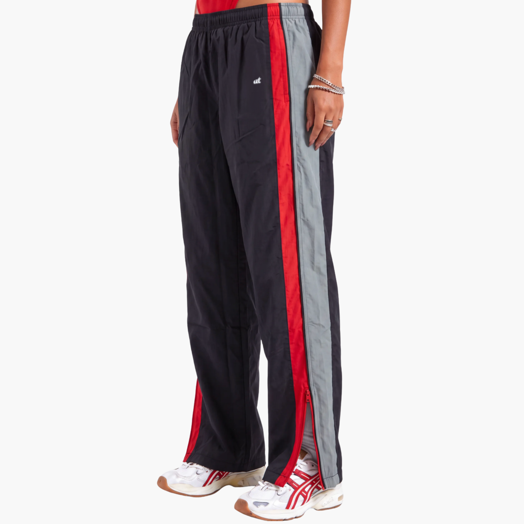 Contrast Joggers - Black