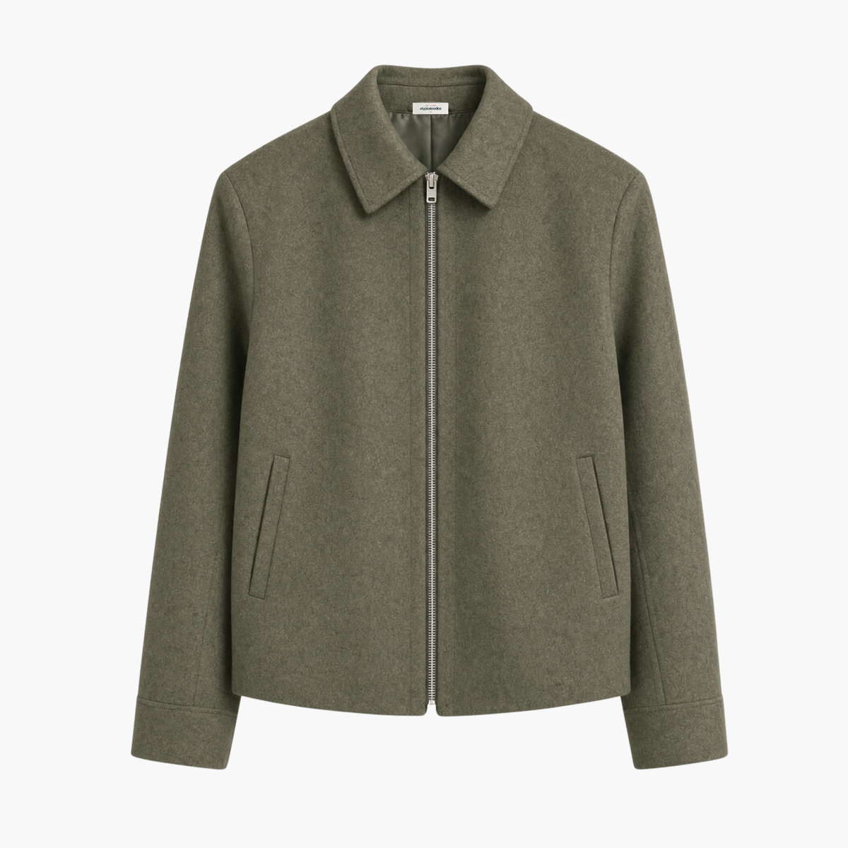 The Zip-Up Jacket - Olive