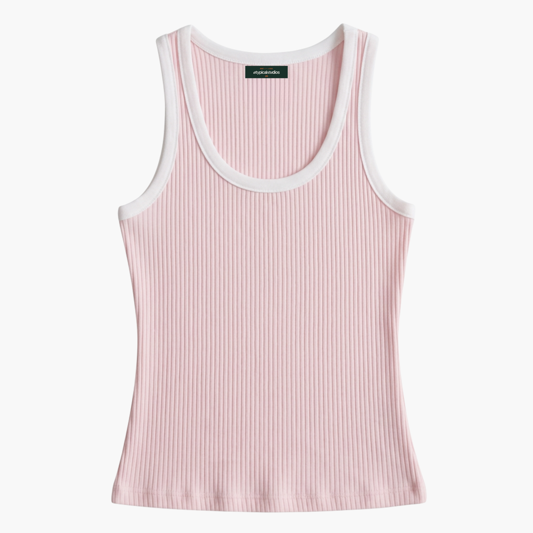 Ribbed Knit Tank Top - Mars Halo - Pink