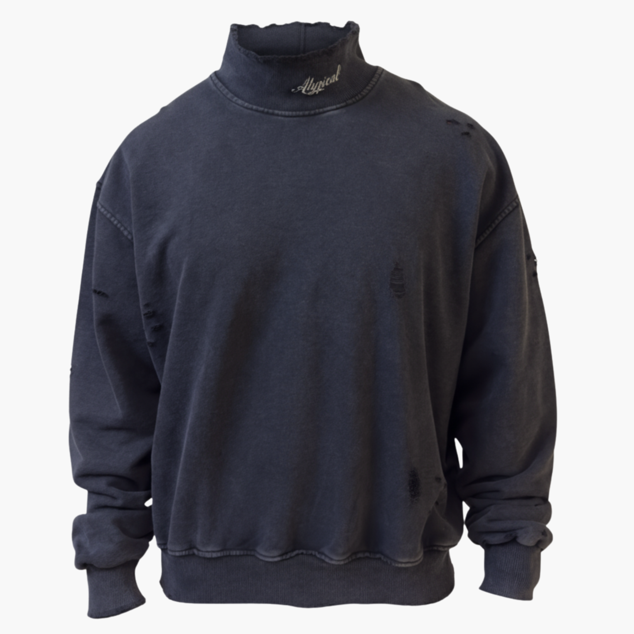 Type “H01” Crewneck - Washed Negro