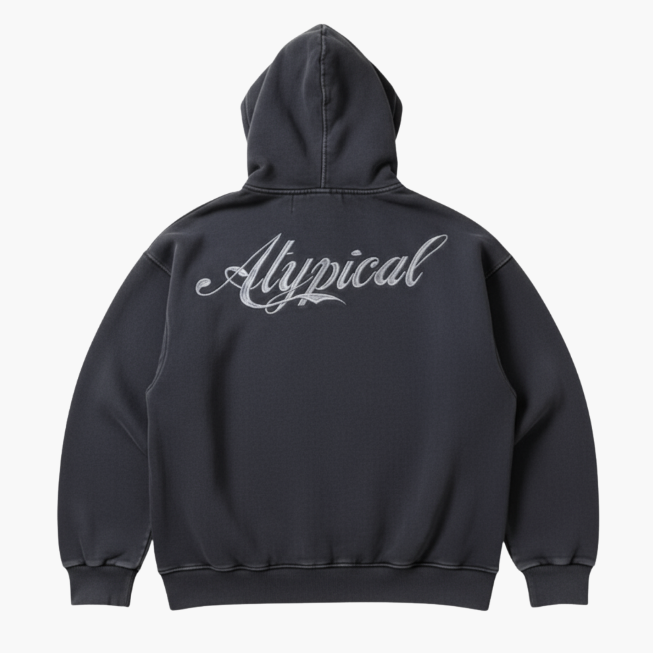 Base “W01” Hoodie - Washed Negro