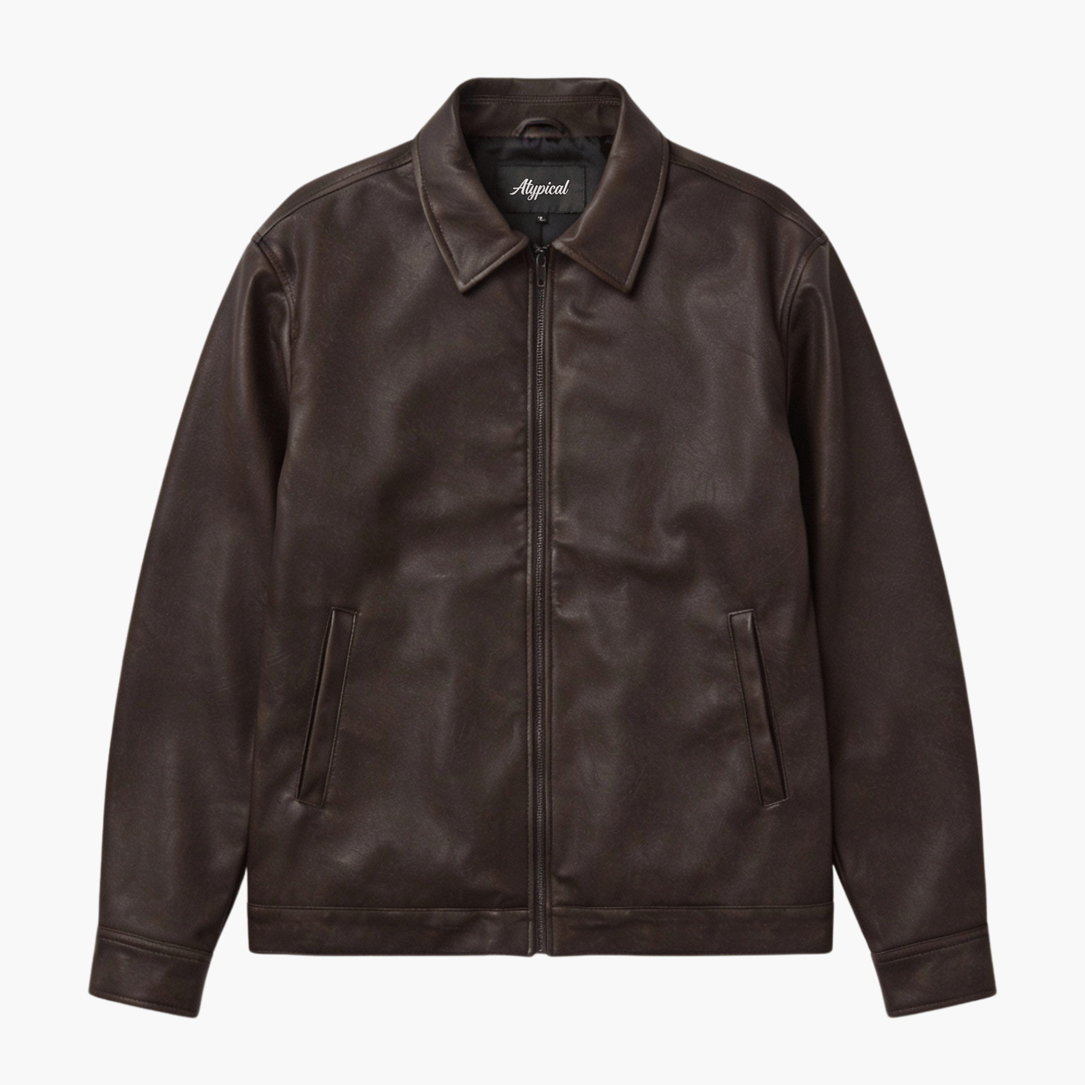 MODEL 02 Leather Jacket - Brown Washed