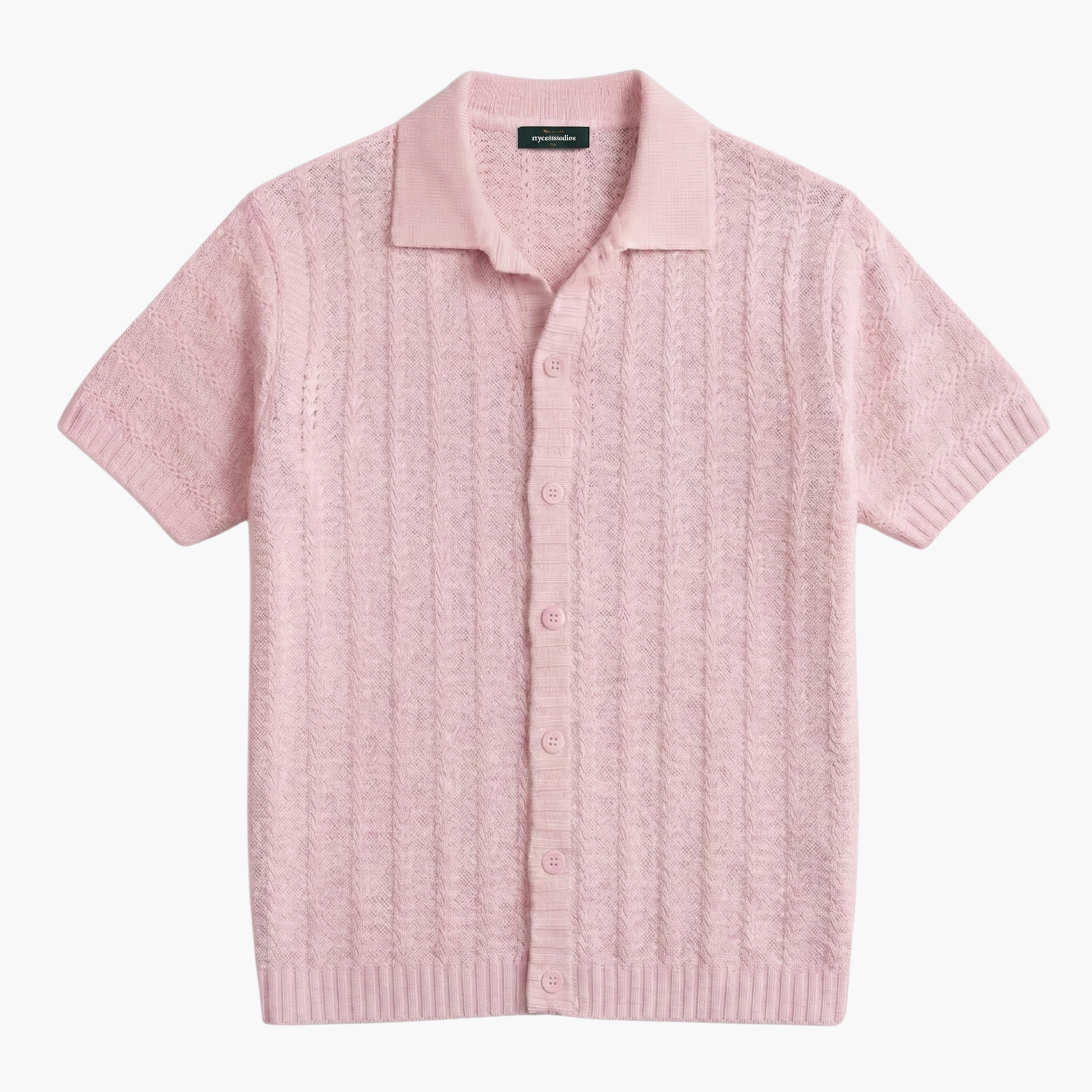 "Knitcode" The Signature Shirt - Rose Fade