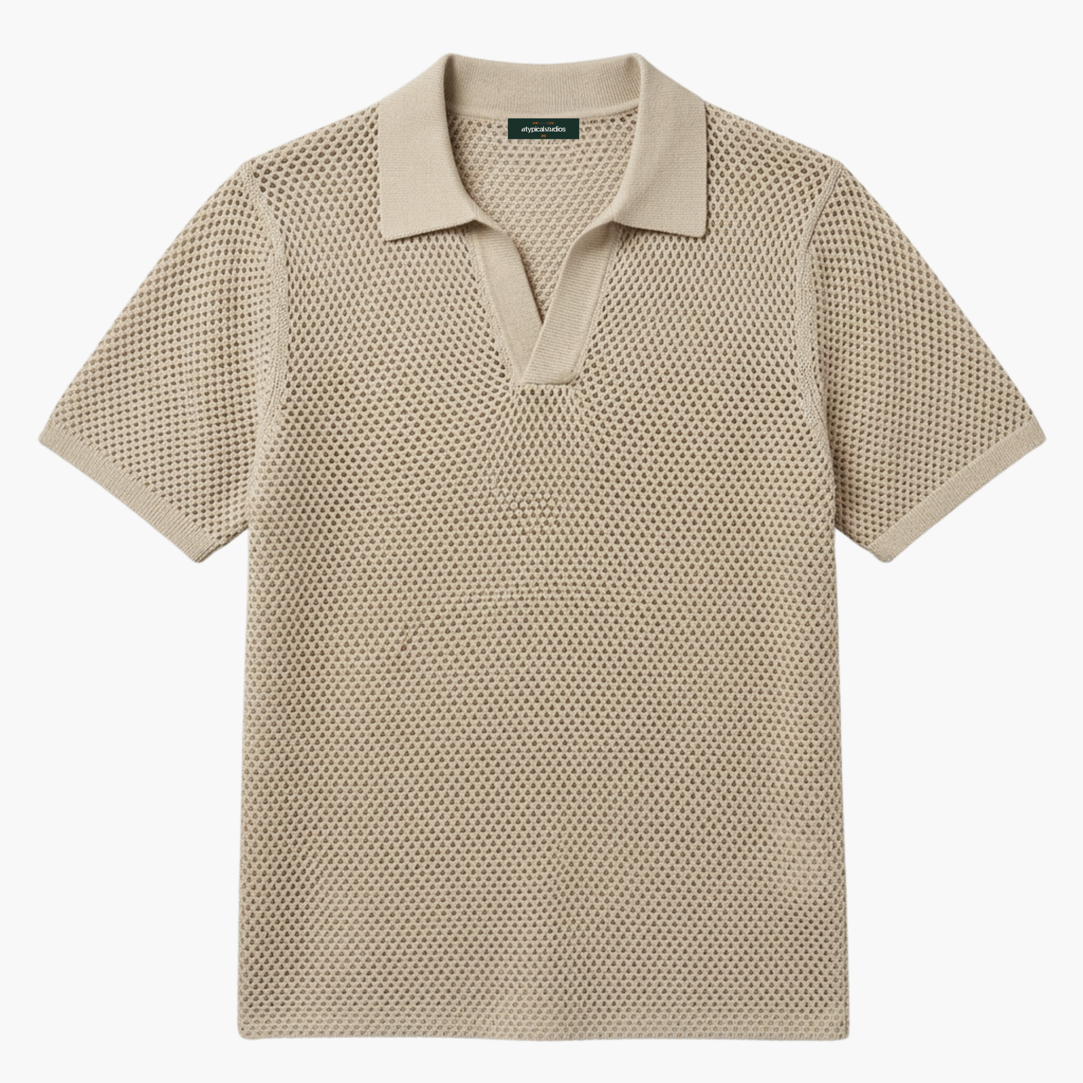 "Knitcode" The Refined Polo - Ivory