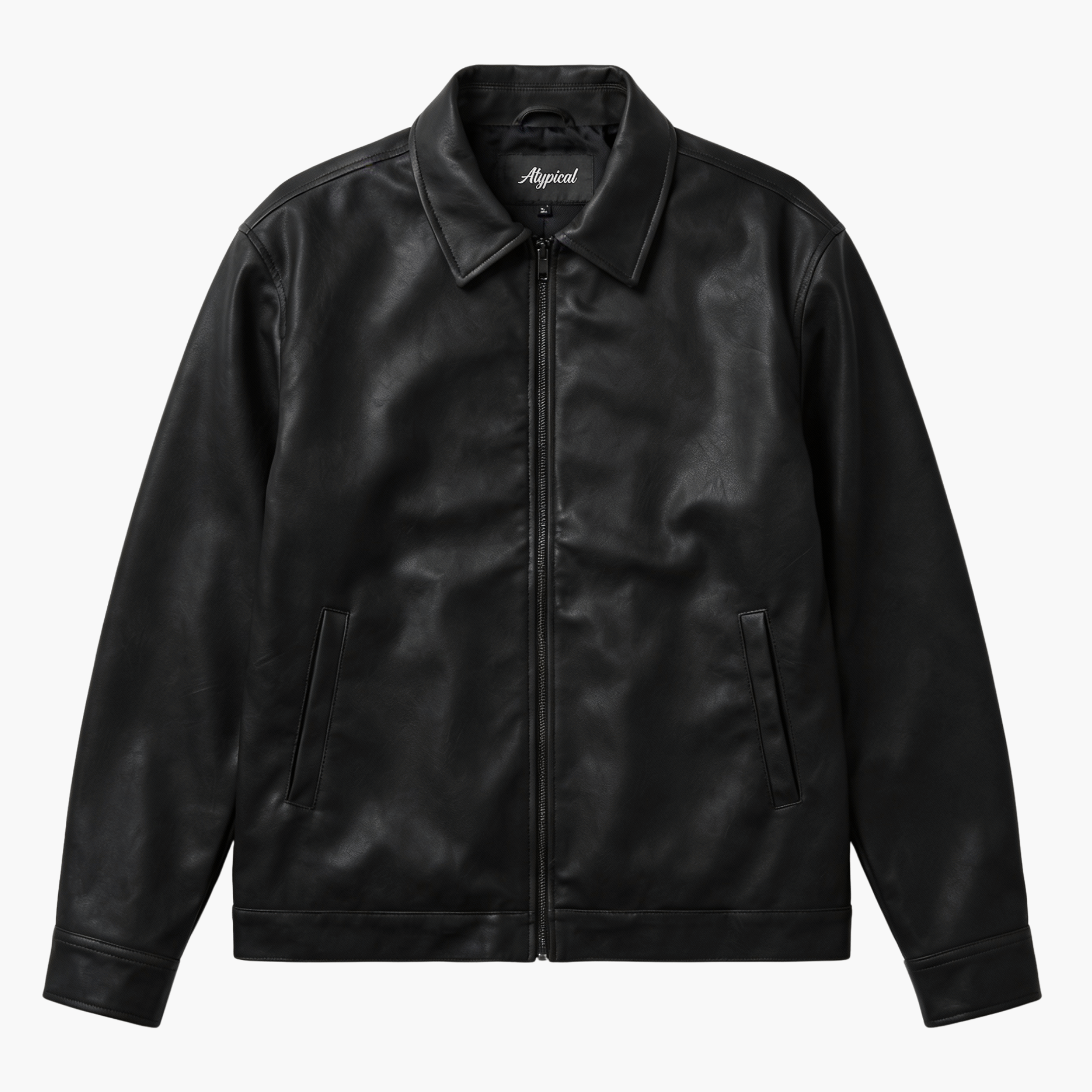 MODEL 01 Leather Jacket - Negro