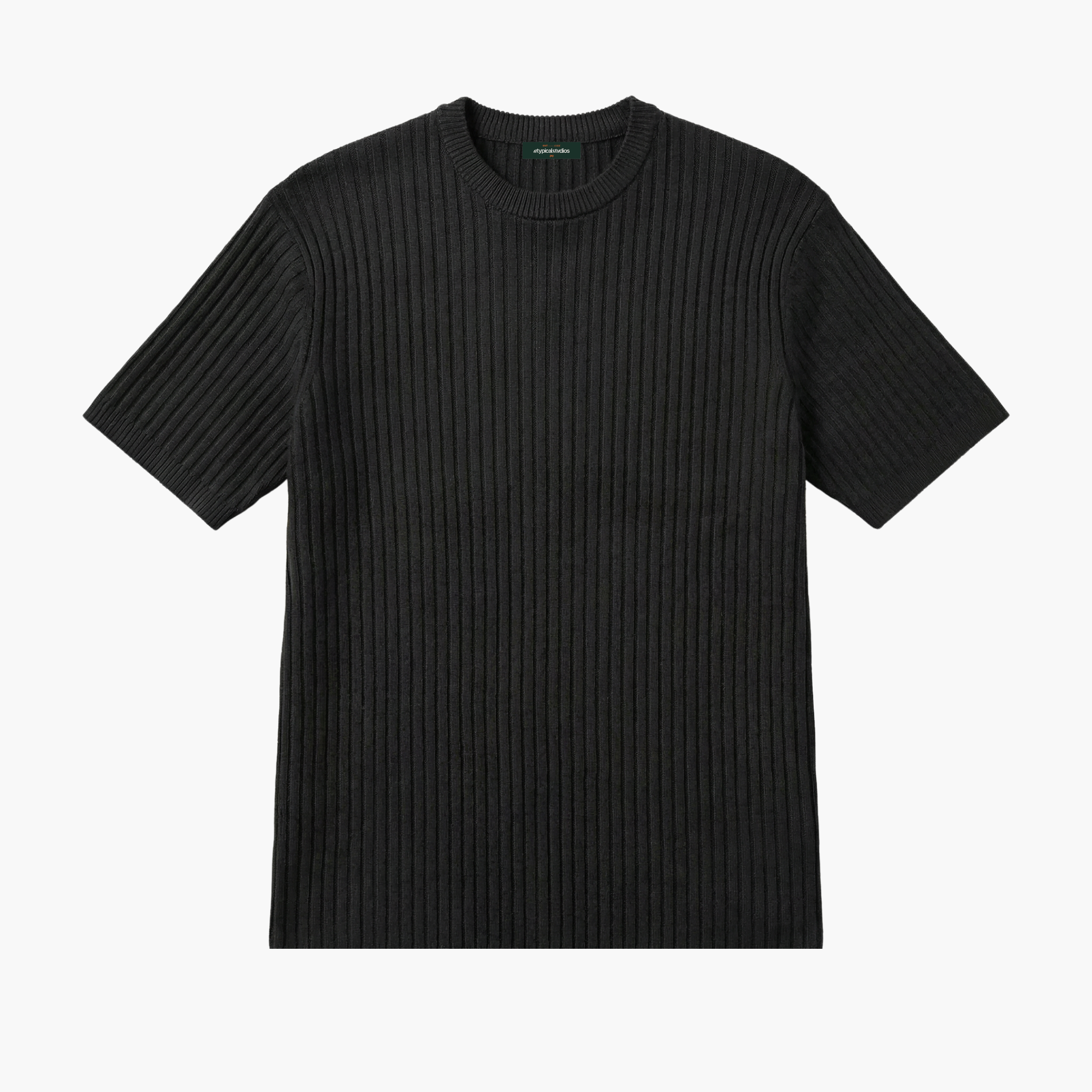 "Knitcode" The Elevated Tee - Noir