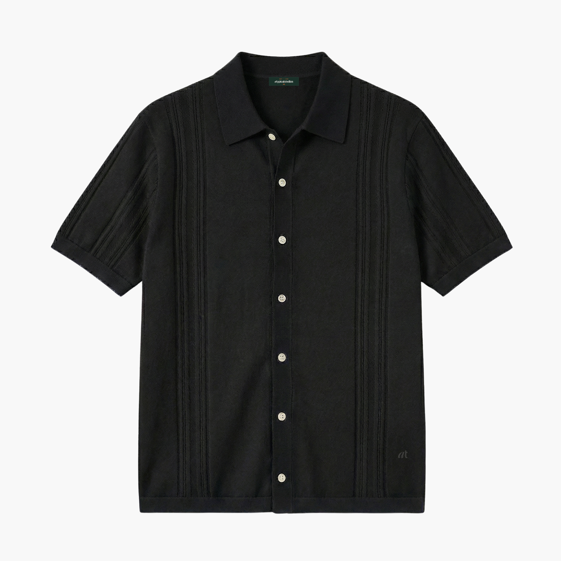 "Knitcode" The Monaco Shirt - Noir