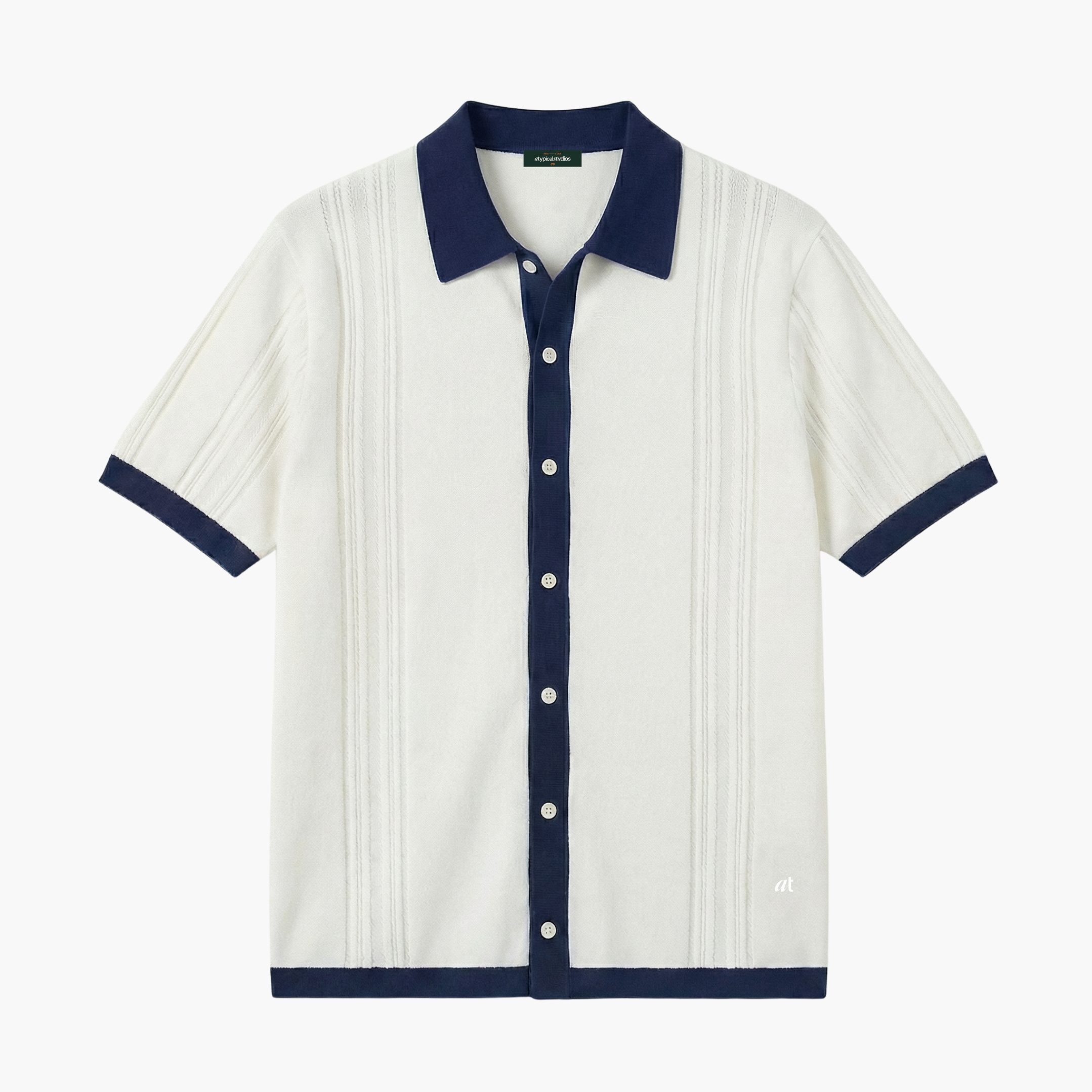 "Knitcode" The Monaco Shirt - Marine