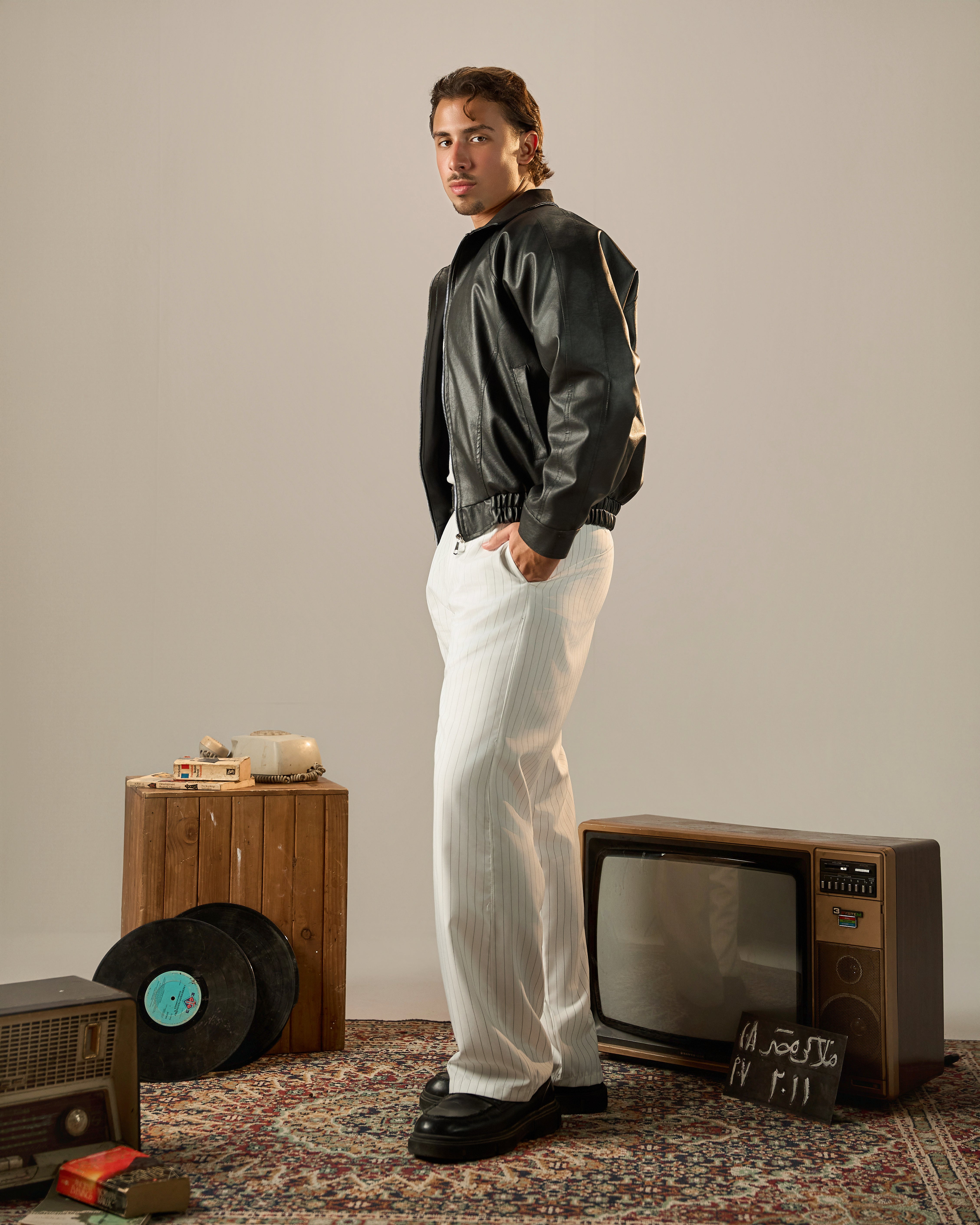 Origen Pleated Pants - Blanco