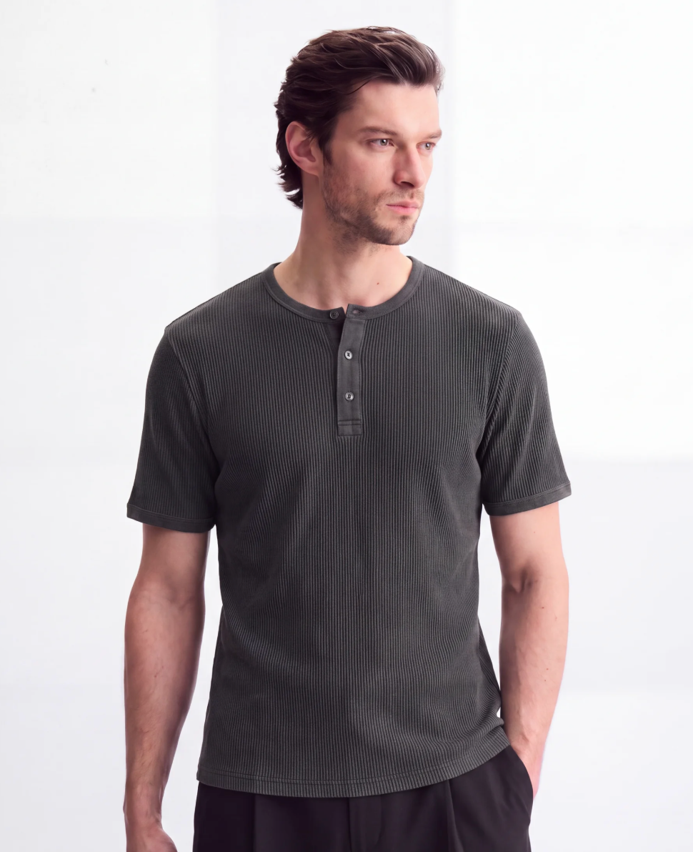 The Heritage Tee - Deep Charcoal