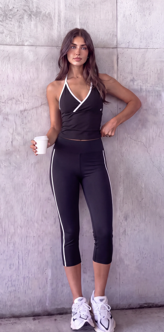 Crossed Top - Black