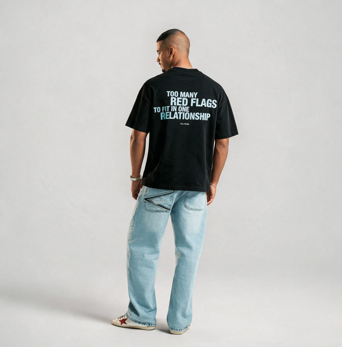 Silent Statement Tee - Noir