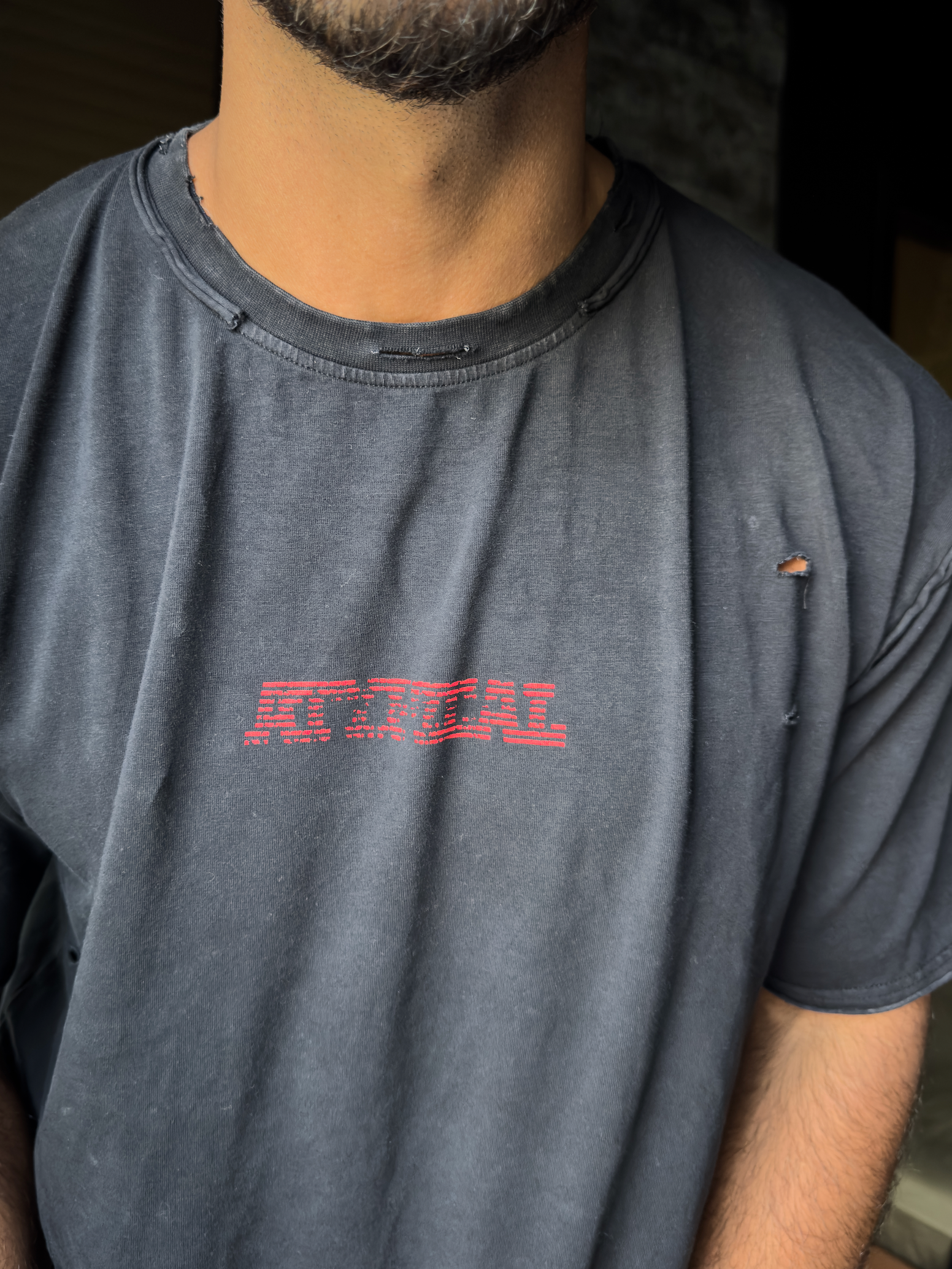 Cortado Tee – Washed Negro
