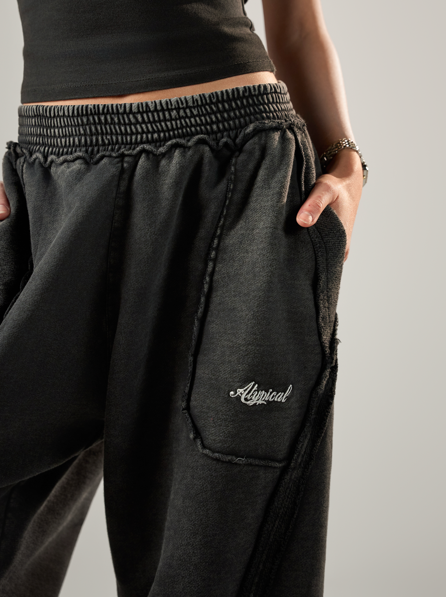 Type “R01” Ridge Sweatpants - Washed Negro