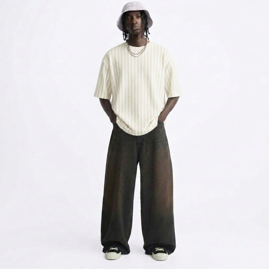 The Breeze Stripe T-shirt - Oliva