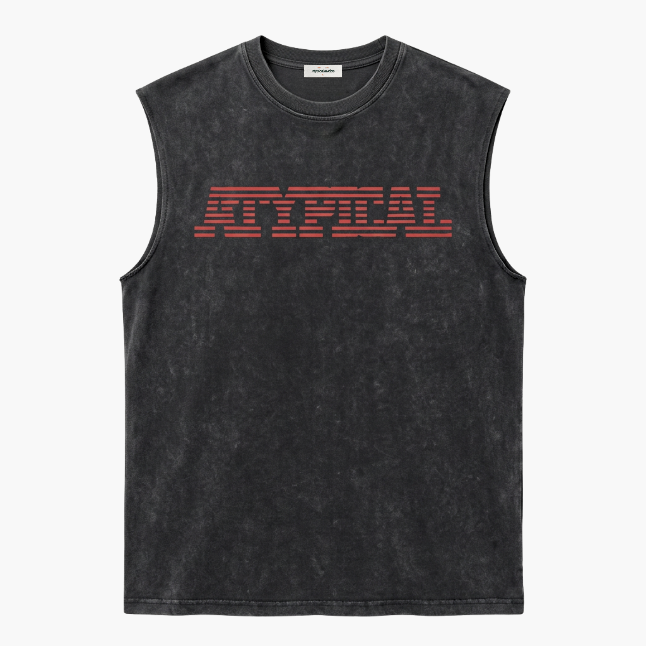 Cortado Neck Tank – Washed Negro