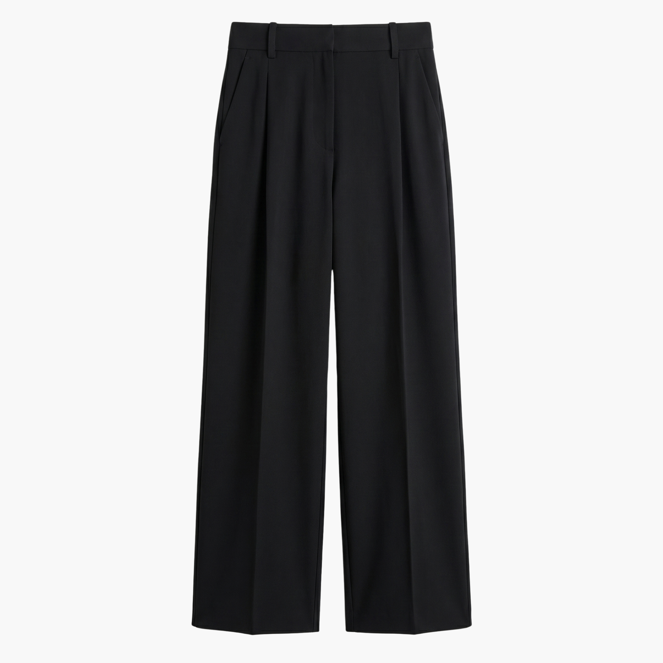 Signature Pleated Trouser - Society Black