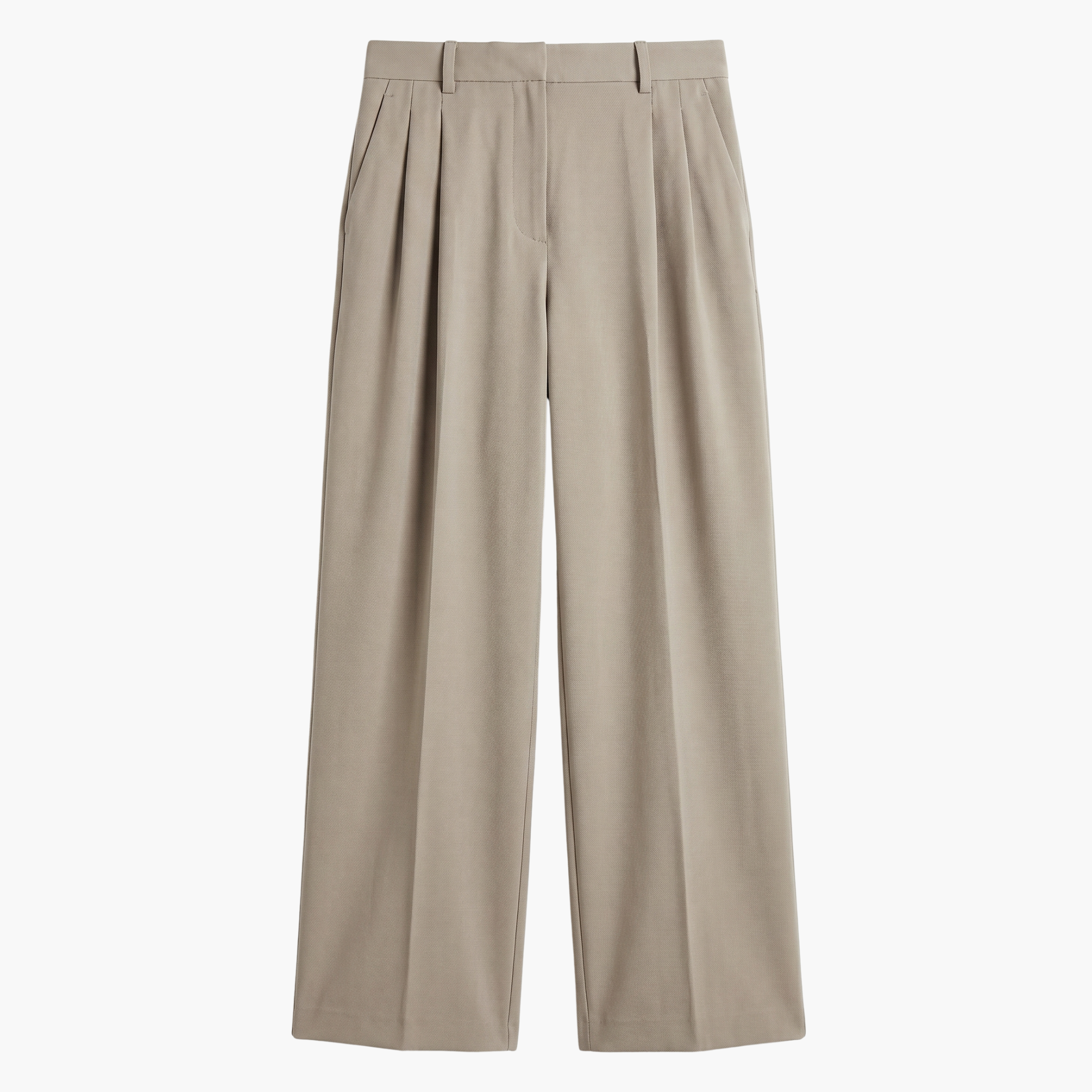Signature Pleated Trouser - Stone
