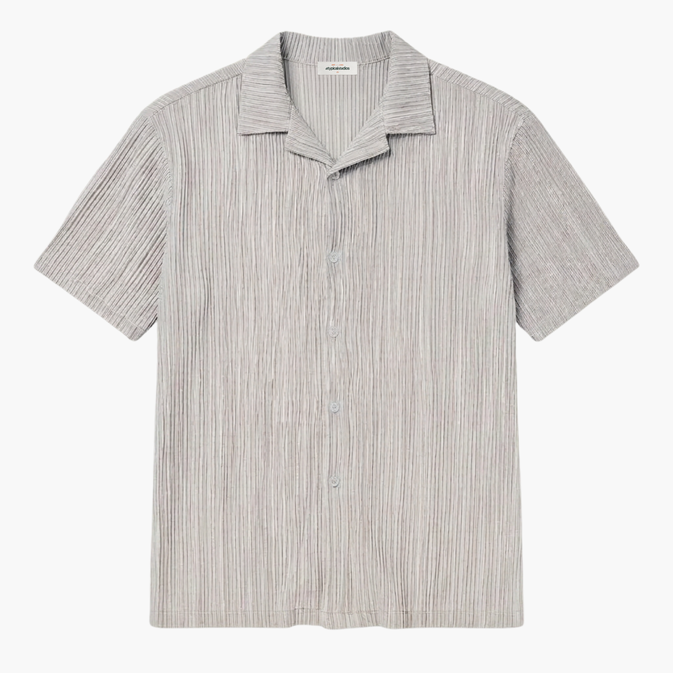 The Plissé Shirt - Reserve Grey