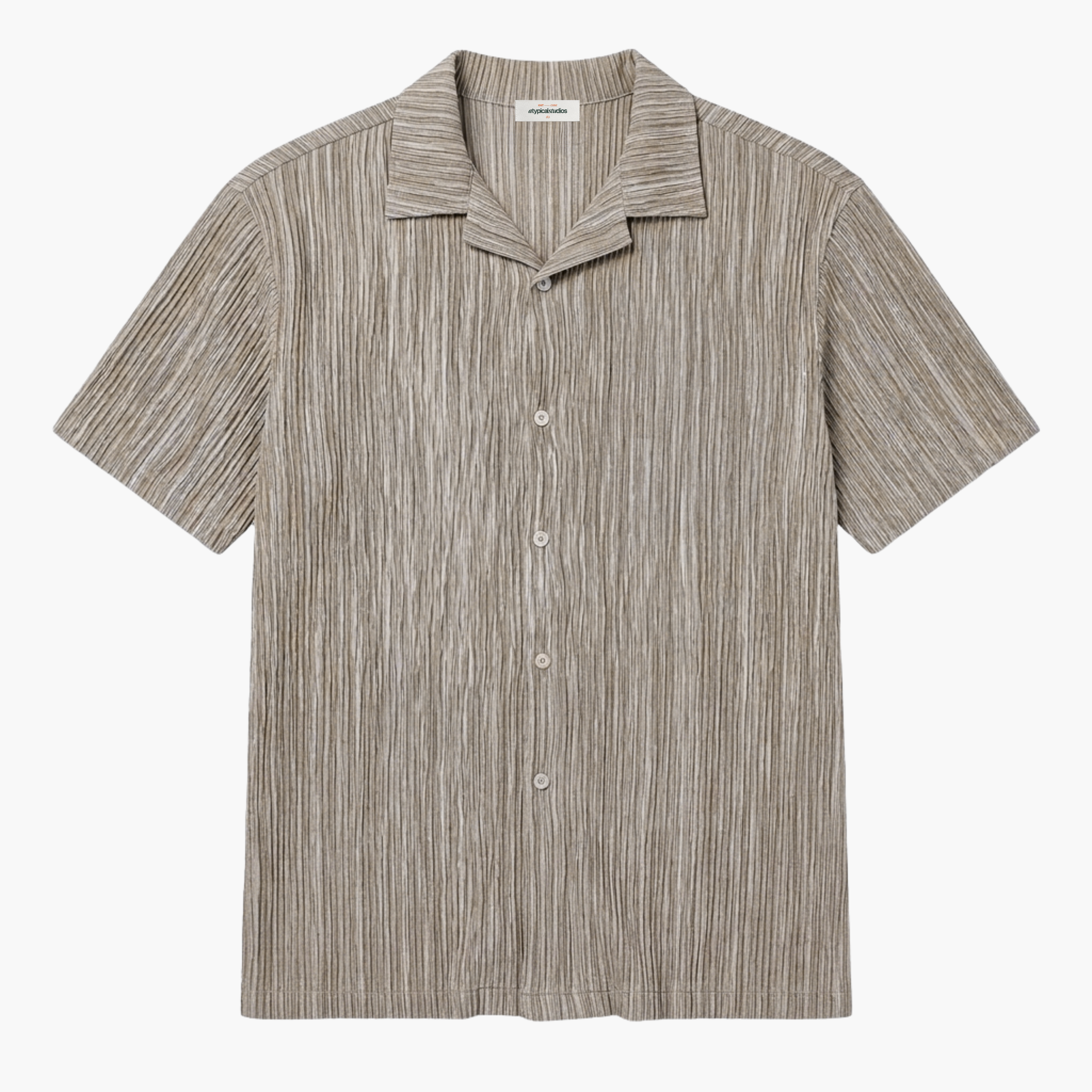 The Plissé Shirt - Clay