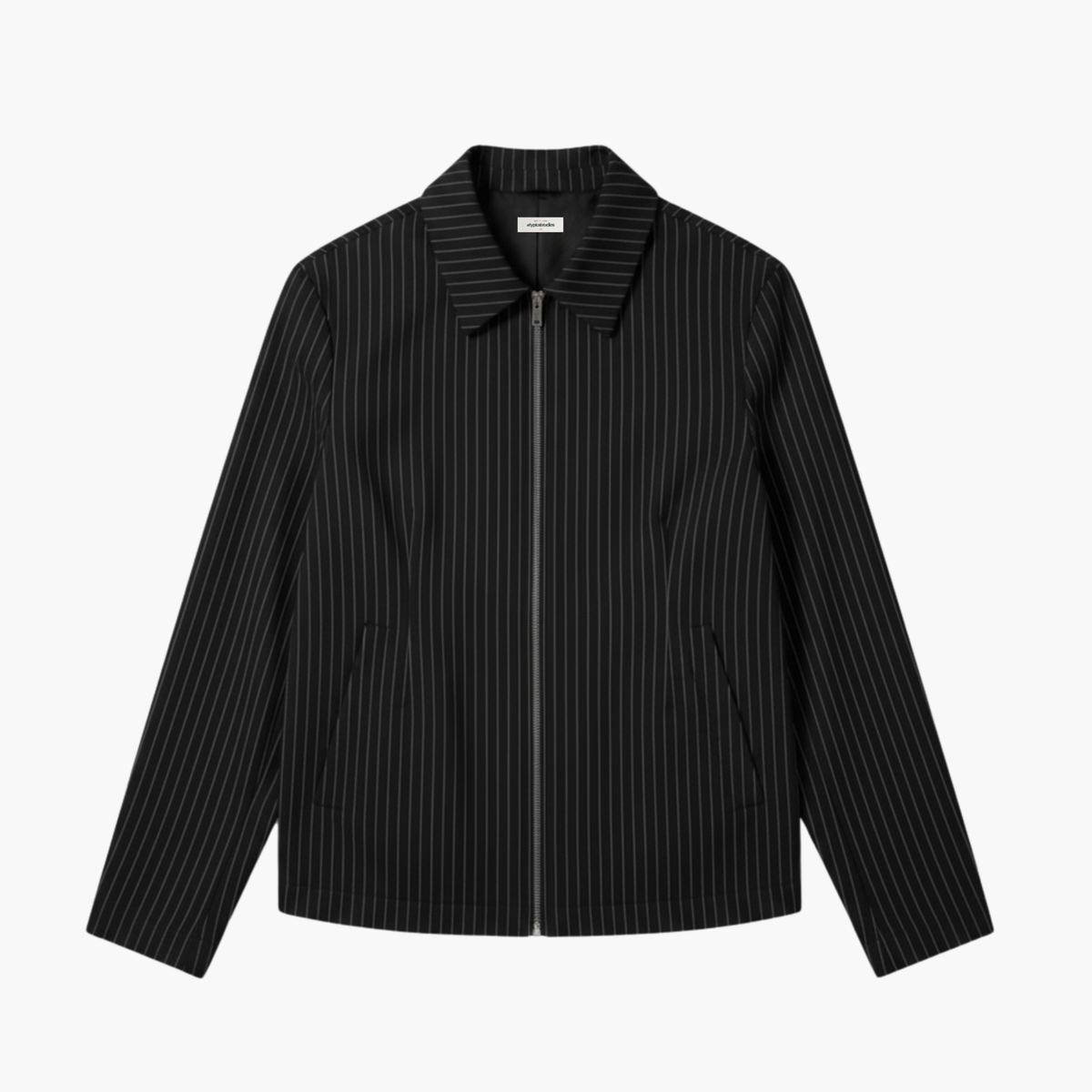 The Pinstripe Jacket - Noir