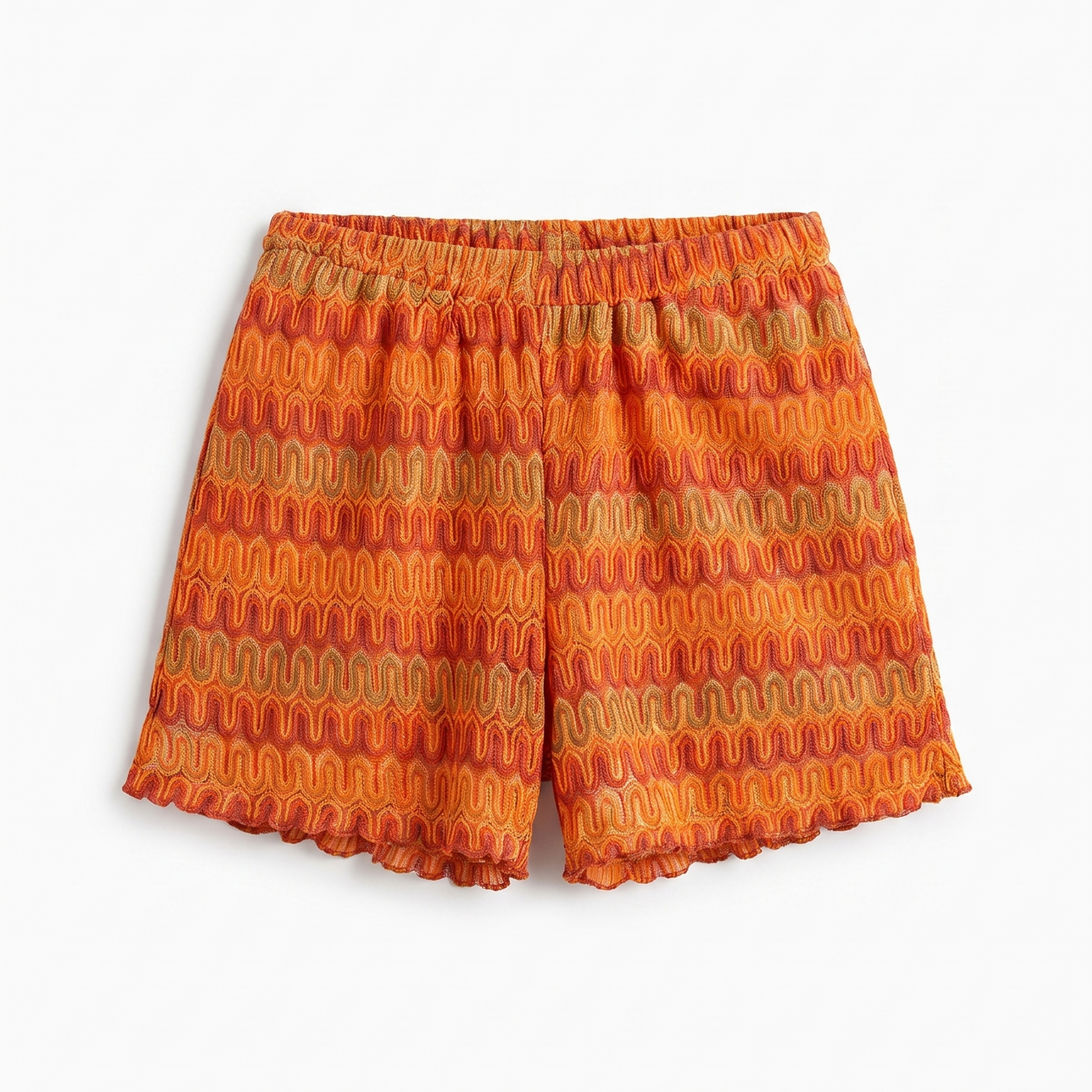Jacquard Shorts - Orange Multi