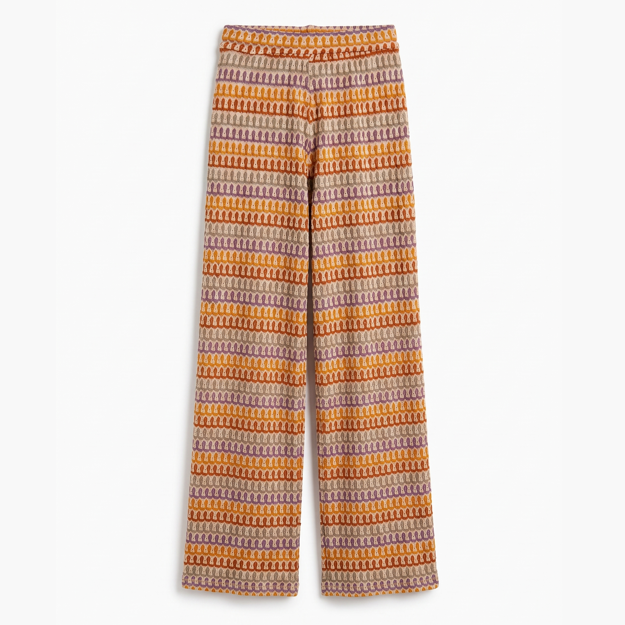 Jacquard Pants - Earthy Tones