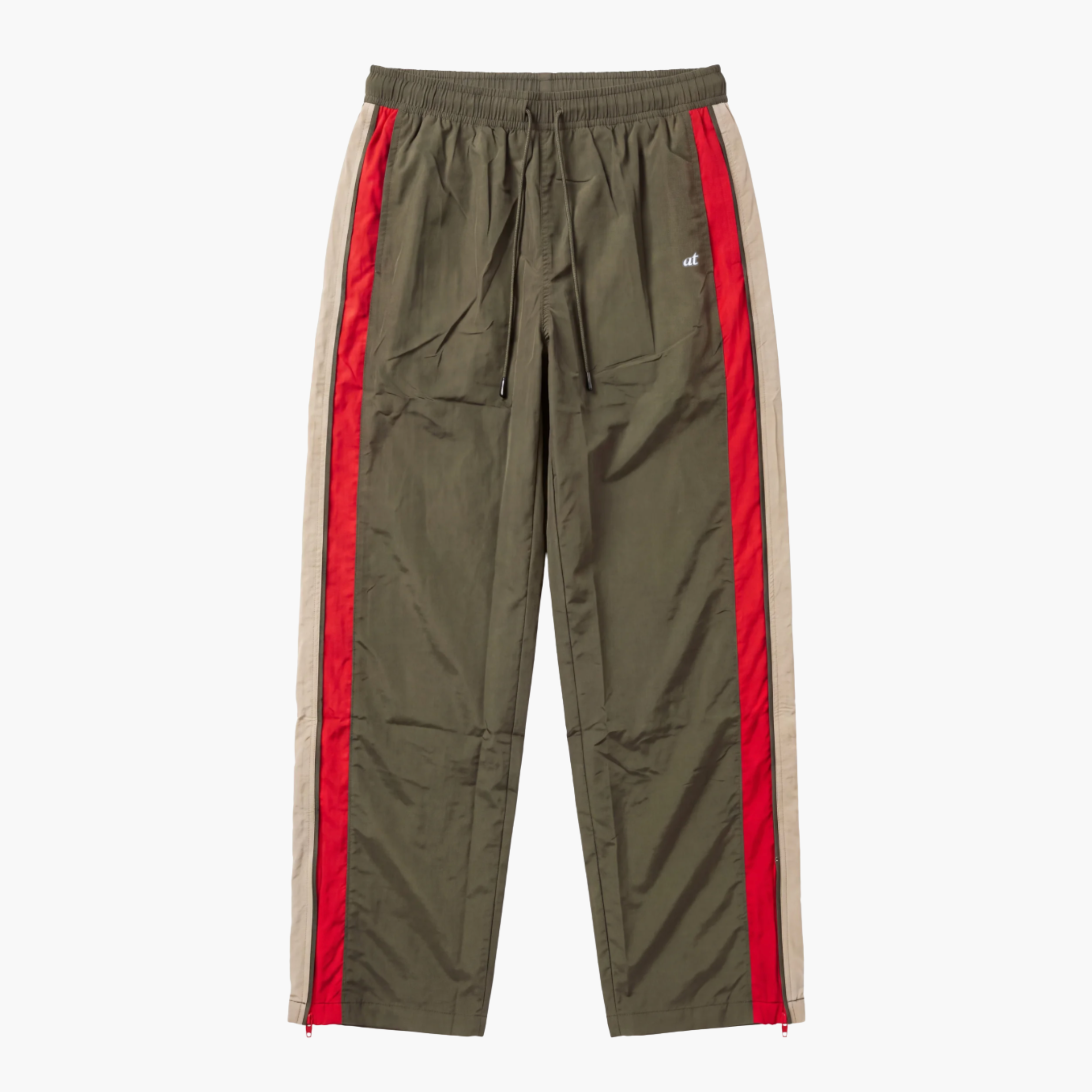 Contrast Joggers - Olive
