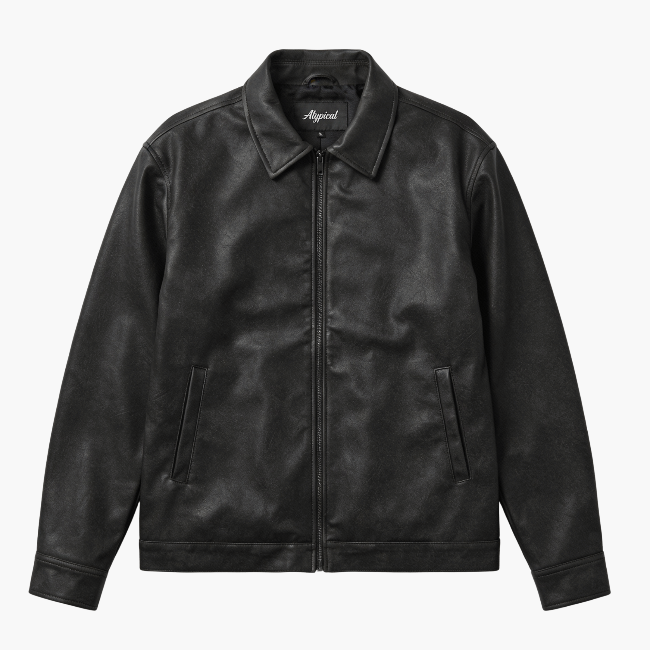 MODEL 02 Leather Jacket - Negro Washed