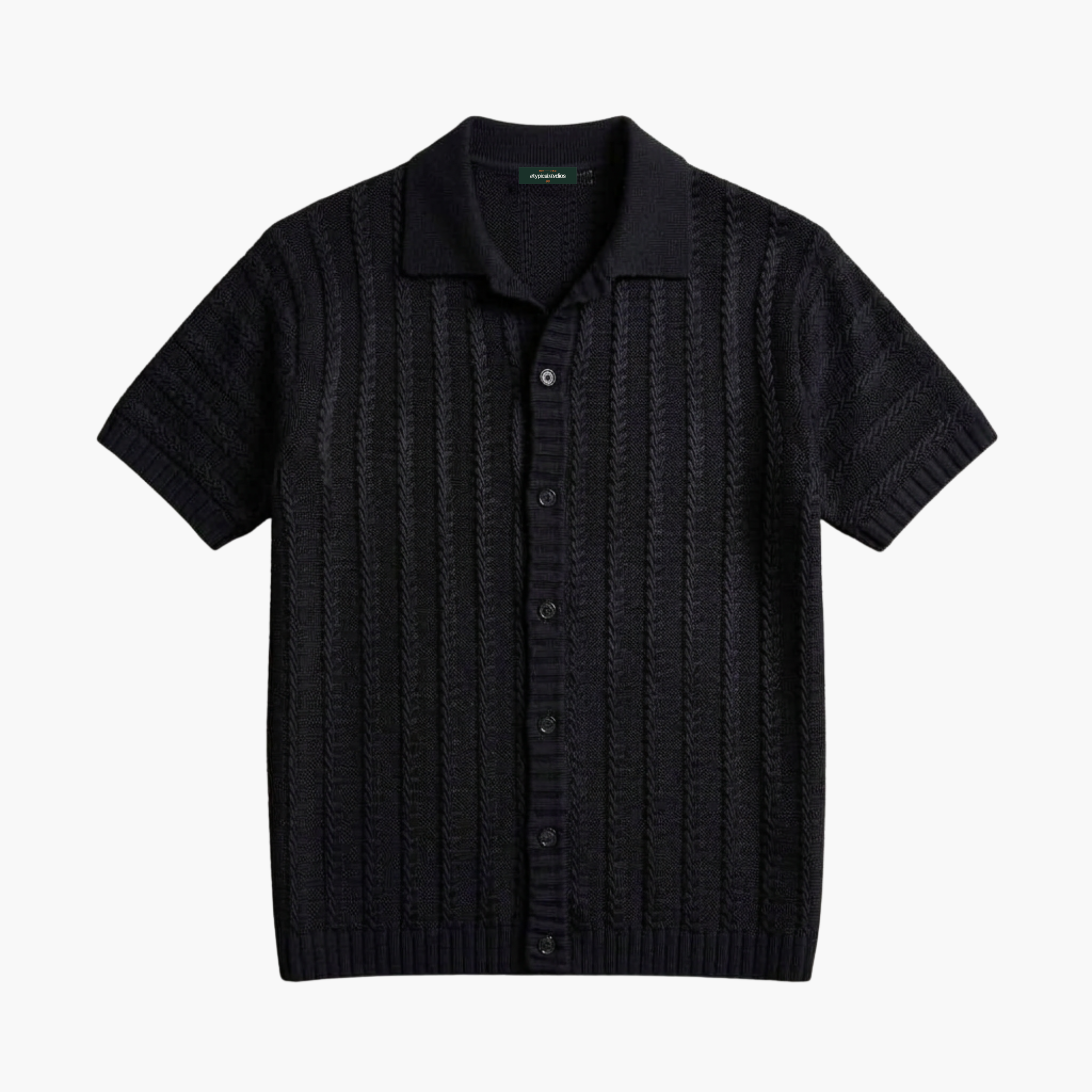 "Knitcode" The Signature Shirt - Noir