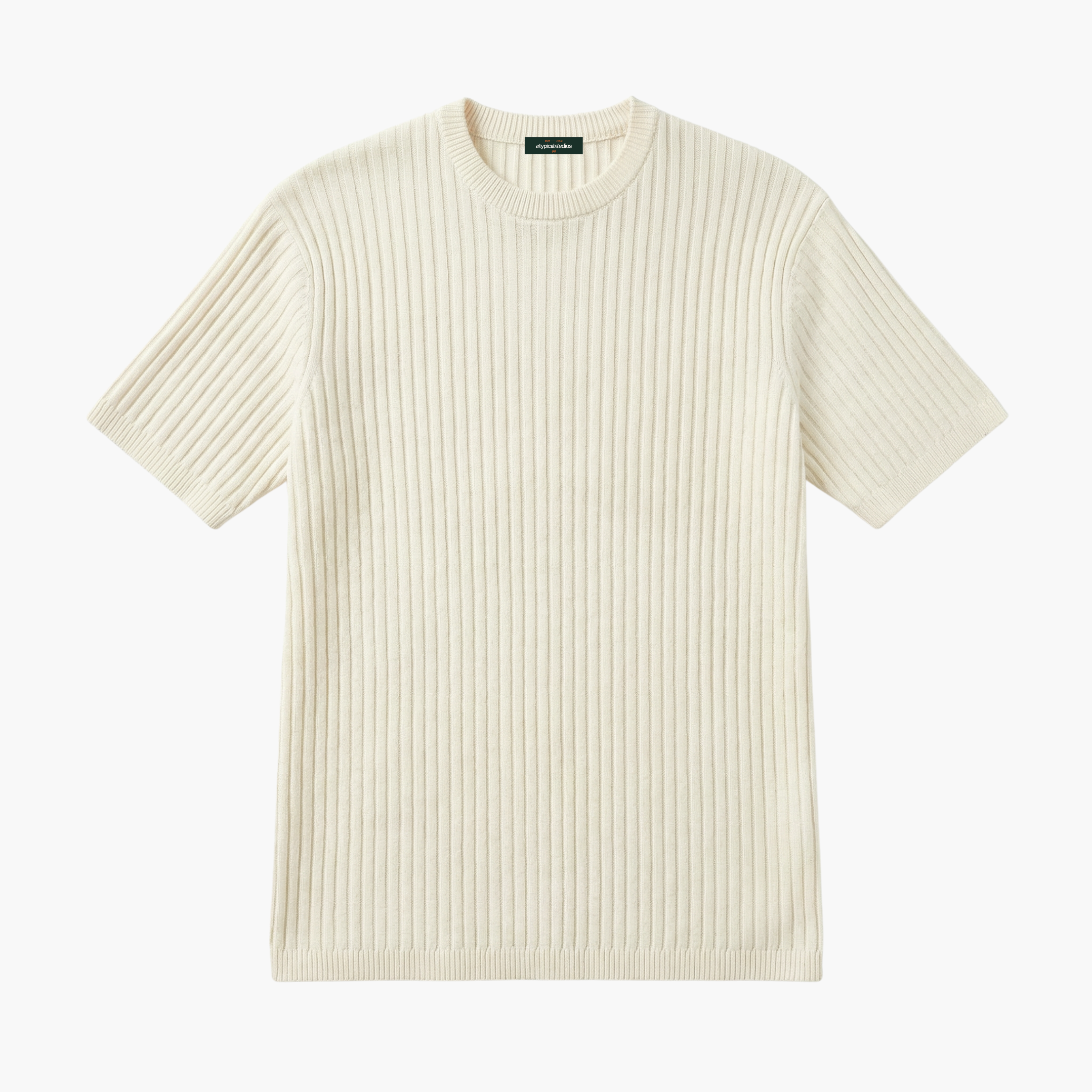 "Knitcode" The Elevated Tee - Ivory