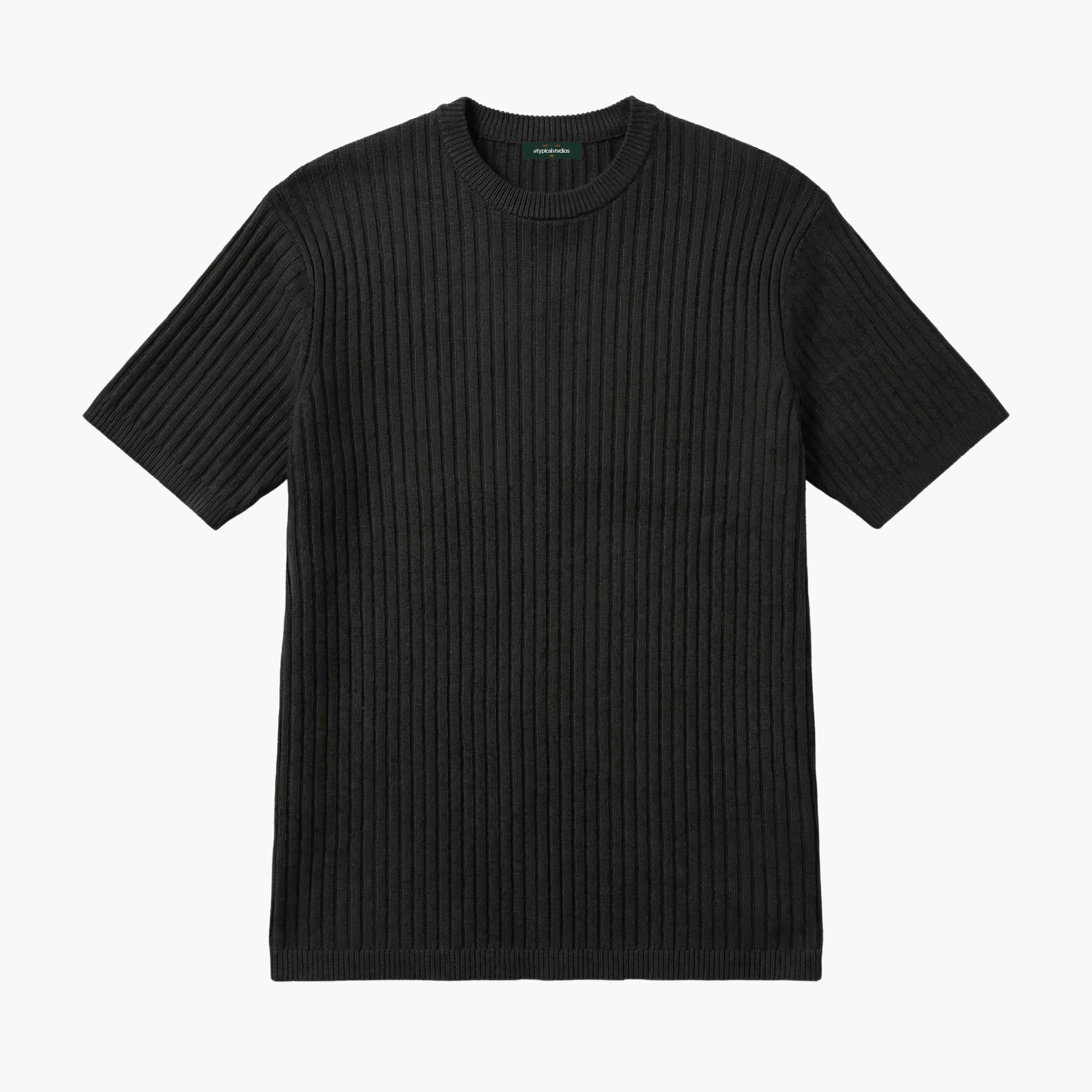 "Knitcode" The Elevated Tee - Noir