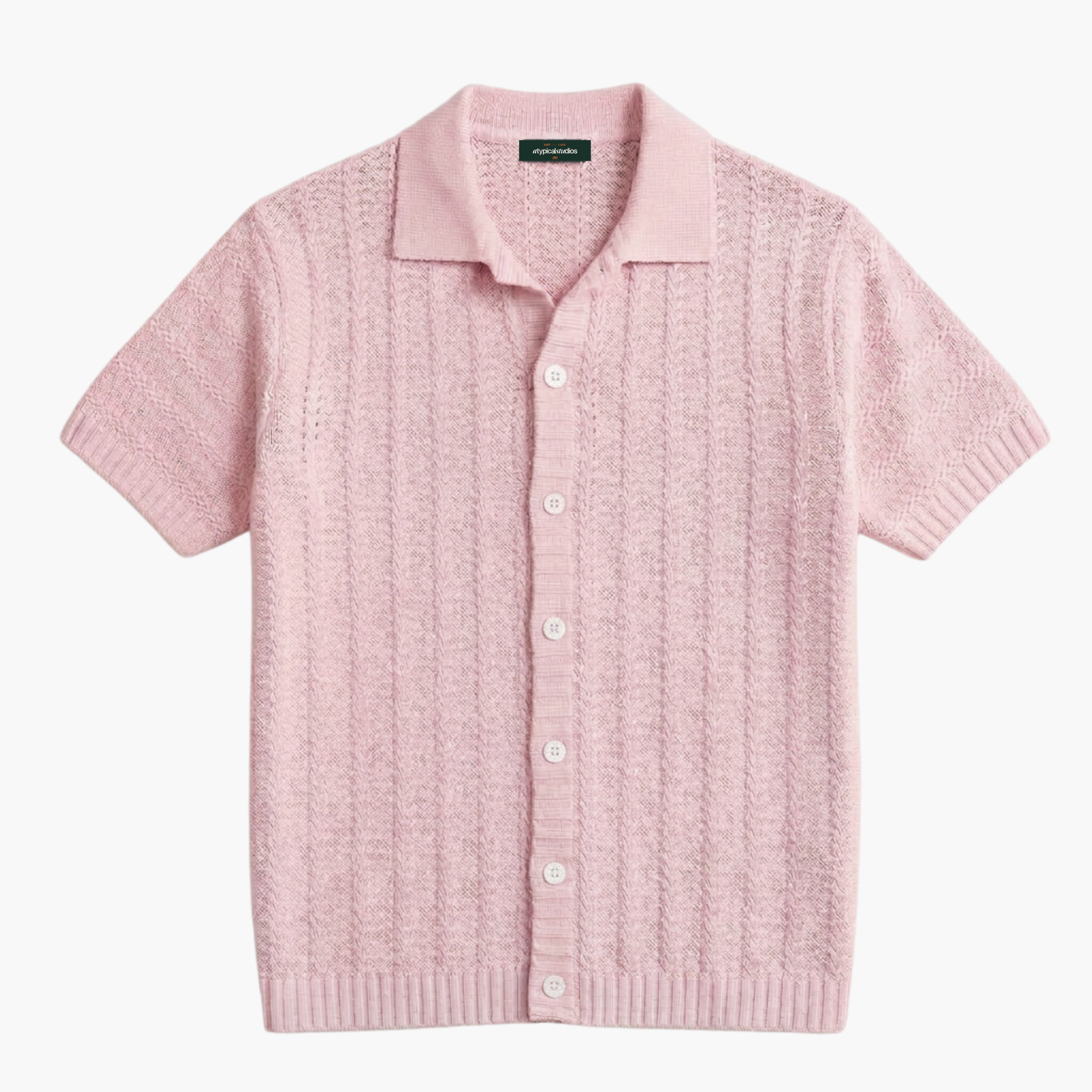 "Knitcode" The Signature Shirt - Rose Fade