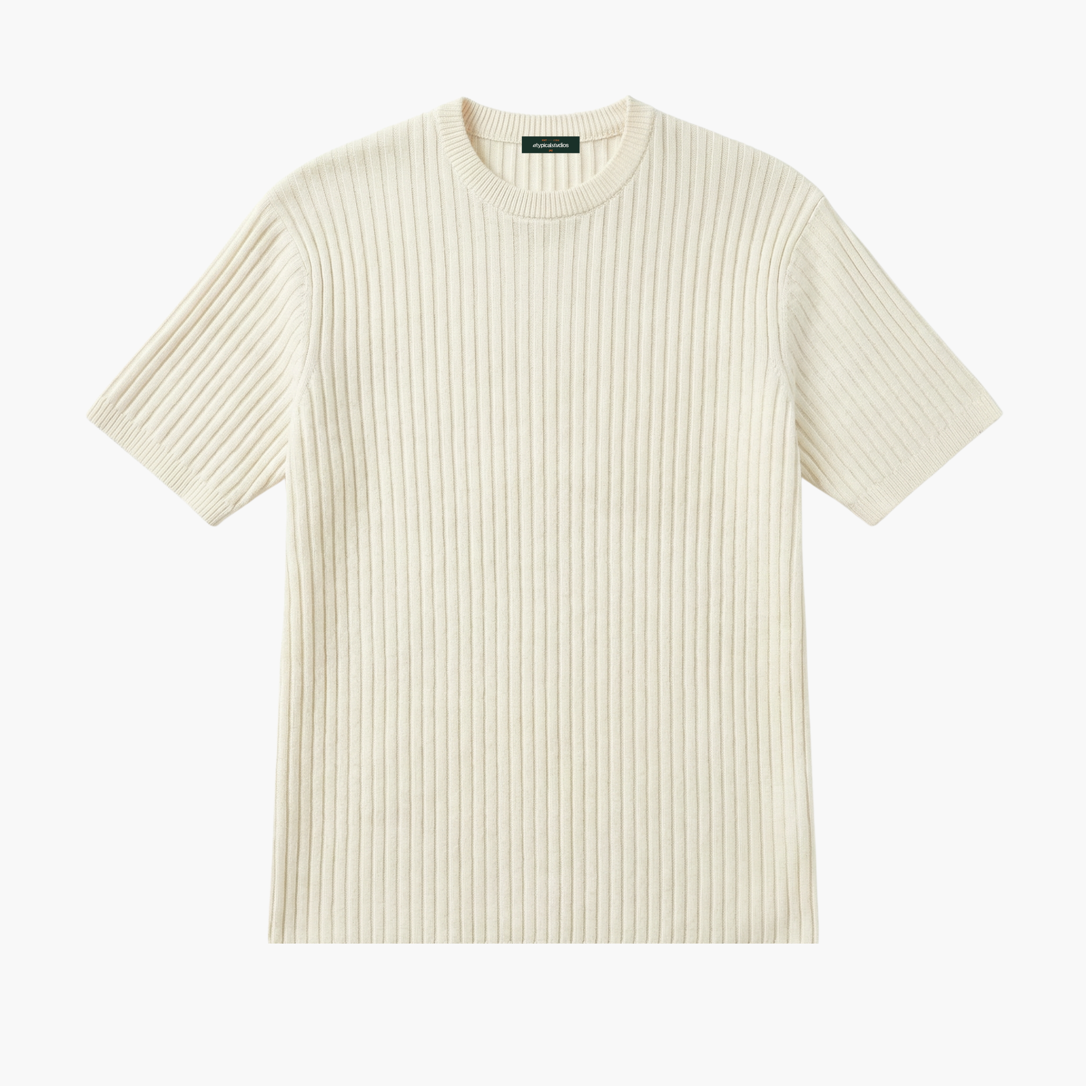"Knitcode" The Elevated Tee - Ivory