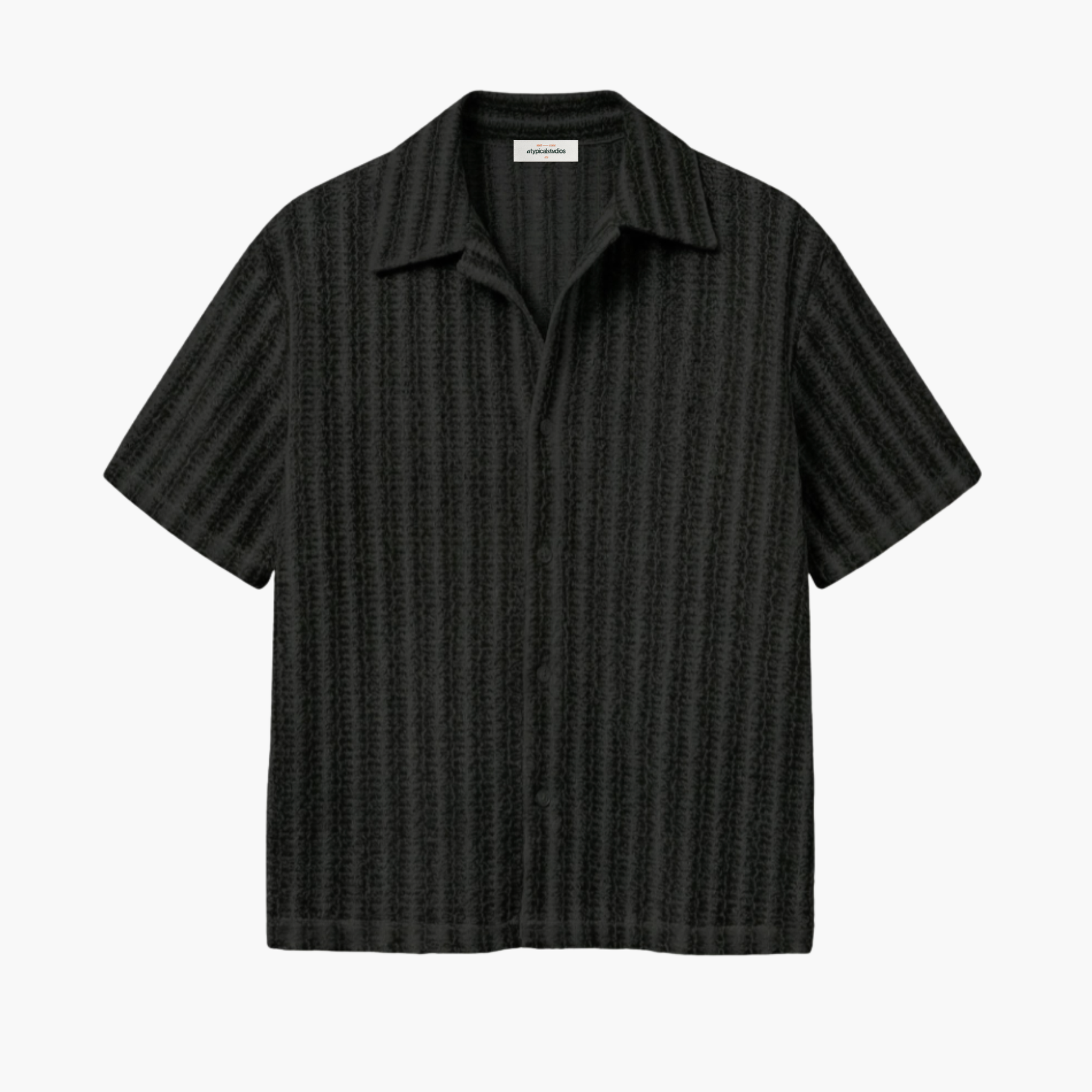 Wave Texture Shirt - Noir