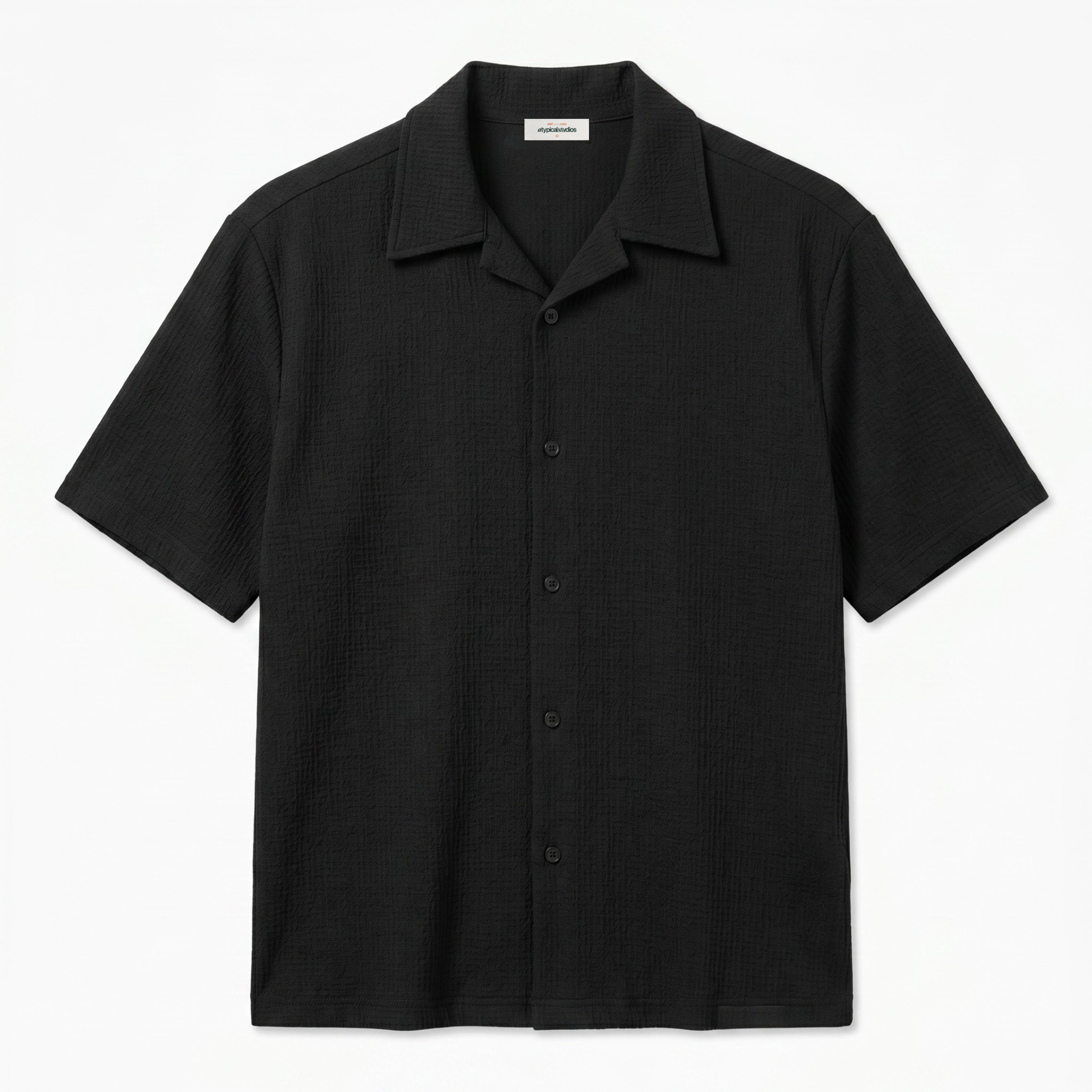 Waffle Shirt - Noir