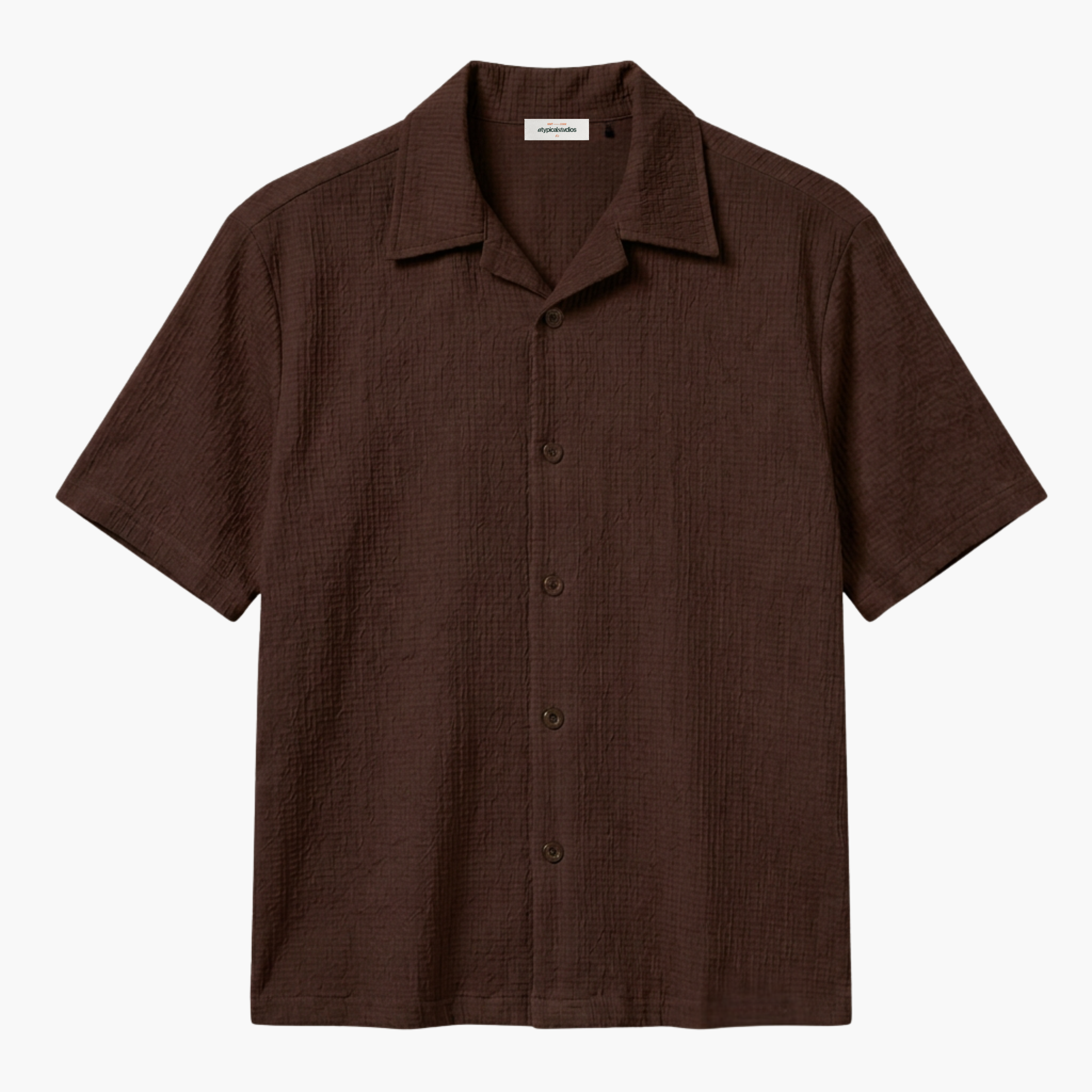 Waffle Shirt - Oxblood Brown