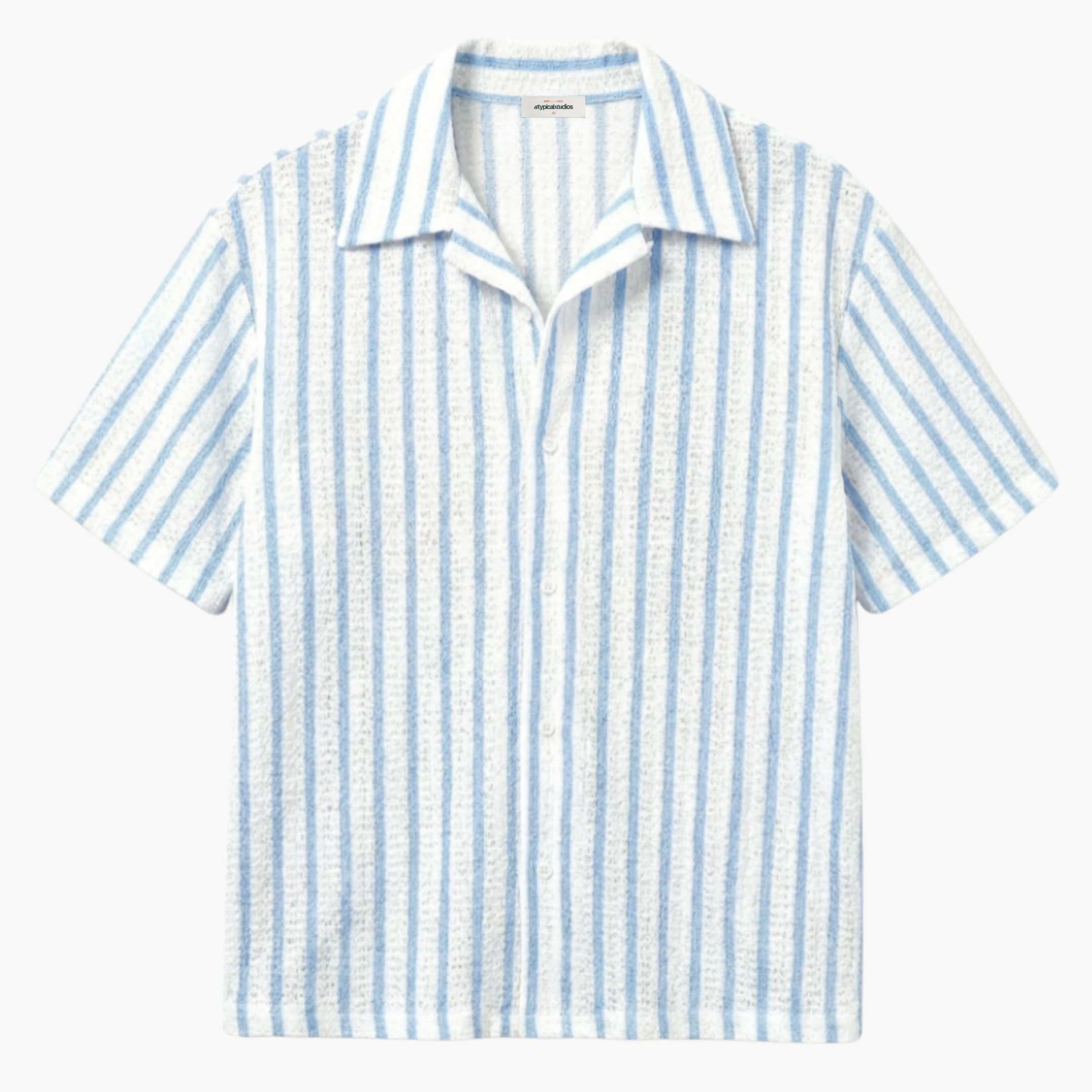 Wave Texture Shirt - Cloud Blue