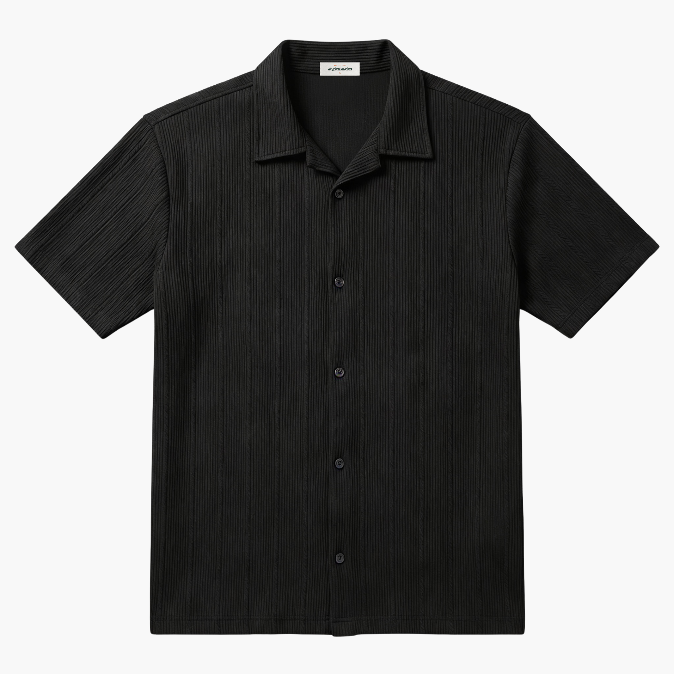 Crinkled Shirt - Noir