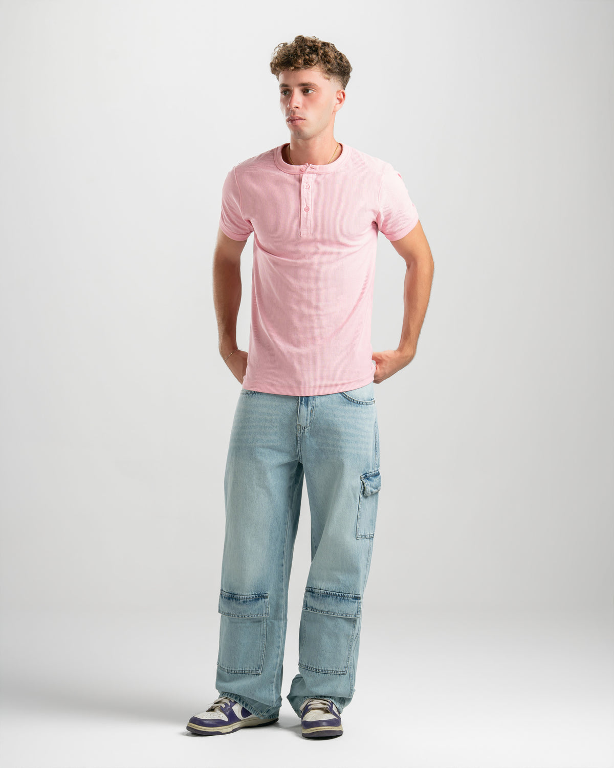 The Henley Tee - Rose
