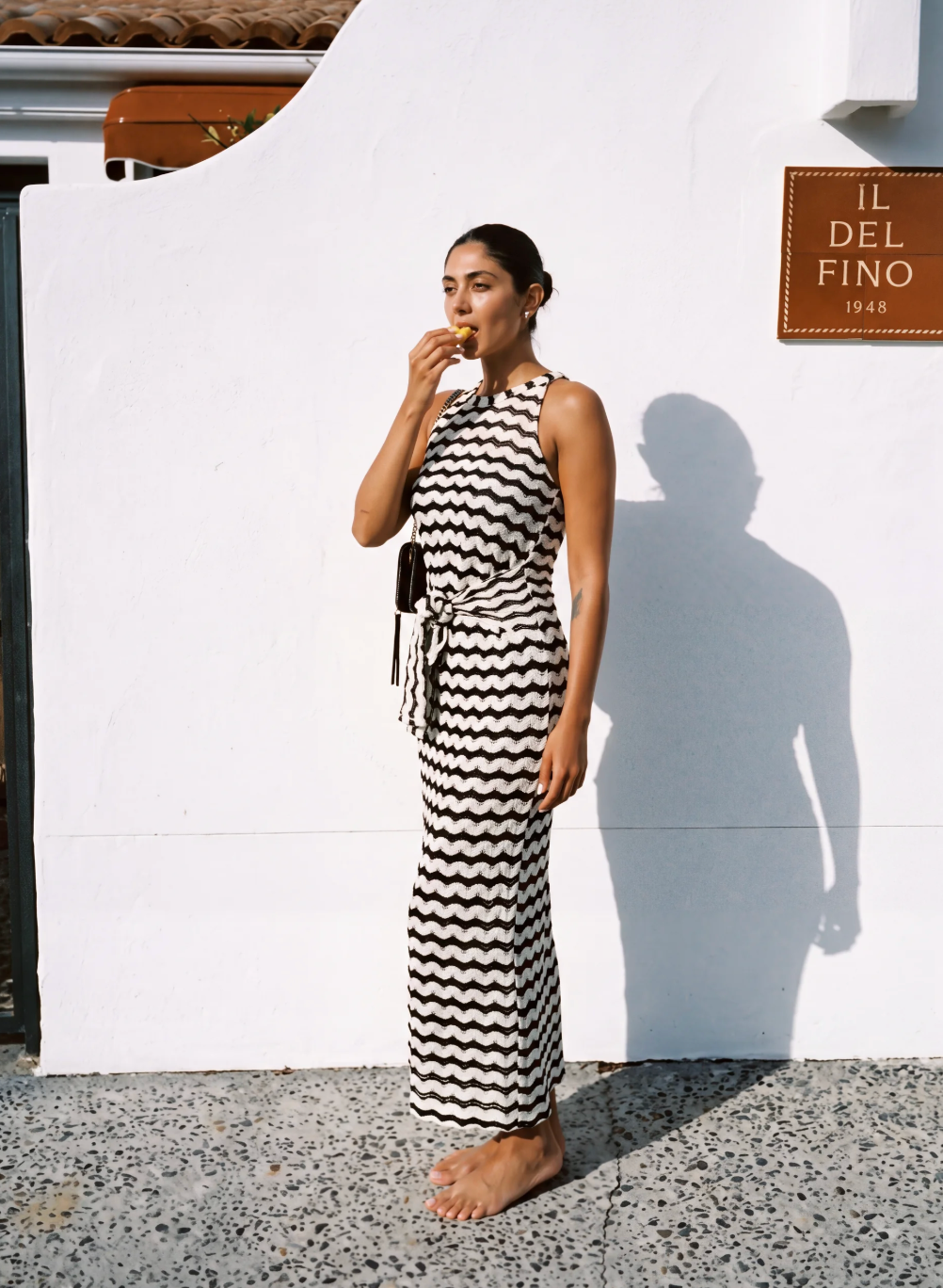 Luna Knit Dress - Ivory Noir