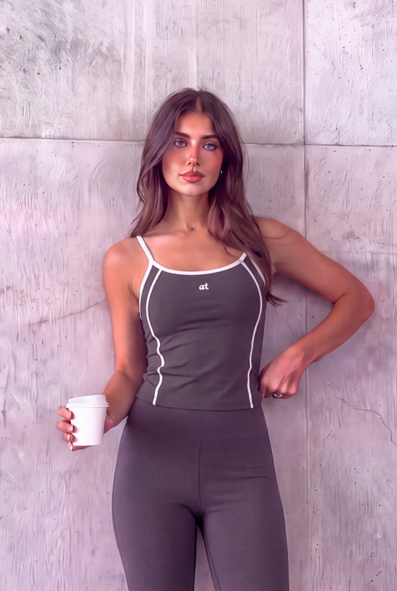 Double Lined Top - Grey