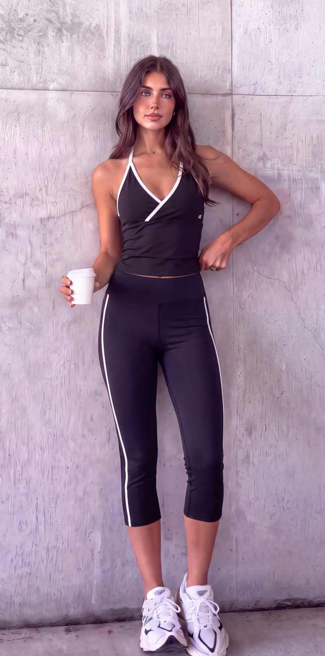 Crossed Top - Black