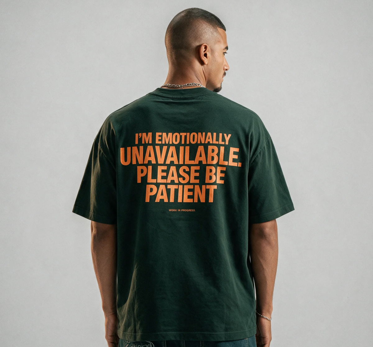 Silent Statement Tee - G X Orange