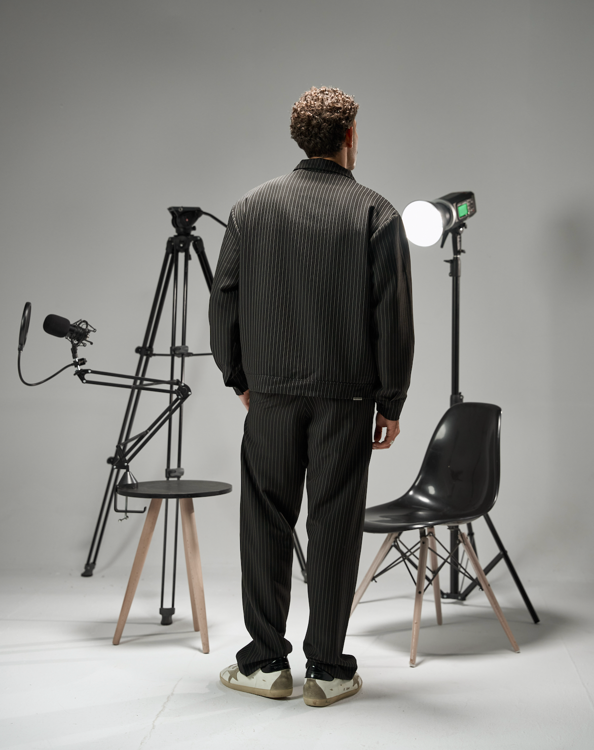 Origen Pleated Jacket - Negro