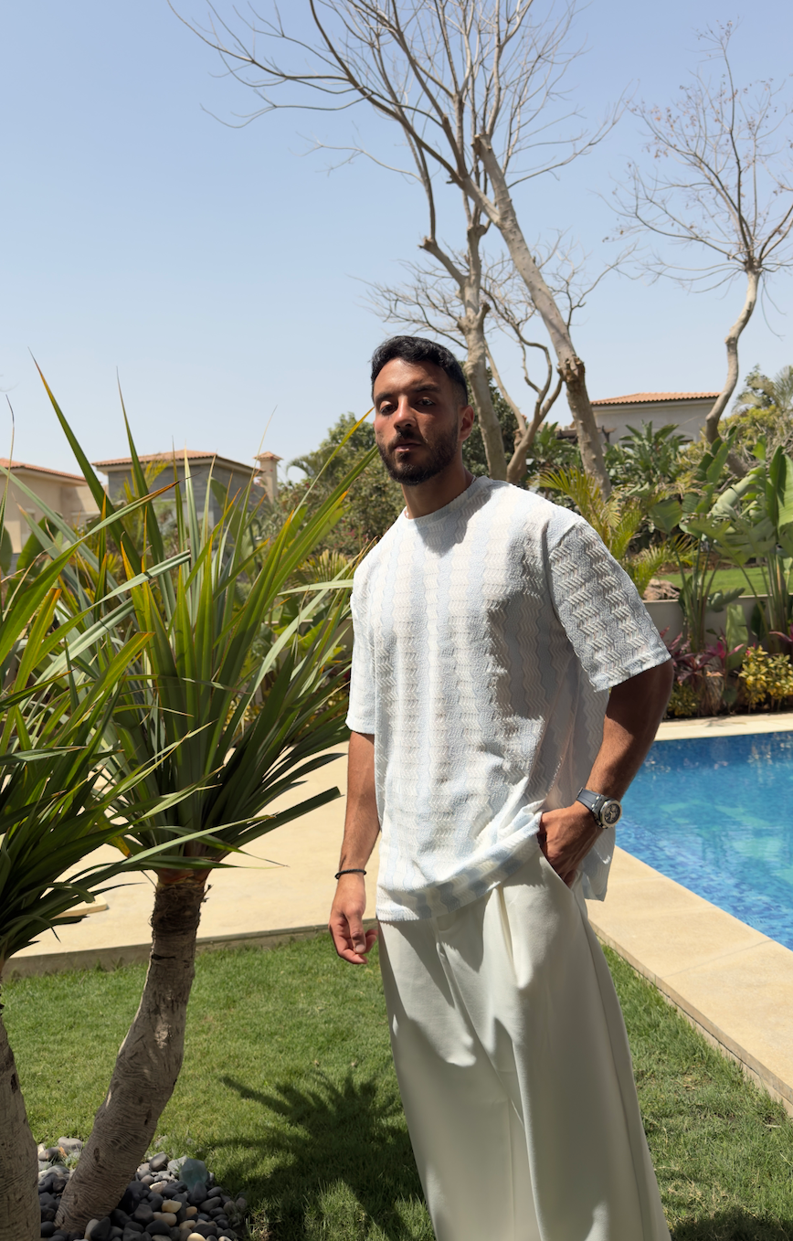 The Vertical Stripe Tee - Brisa